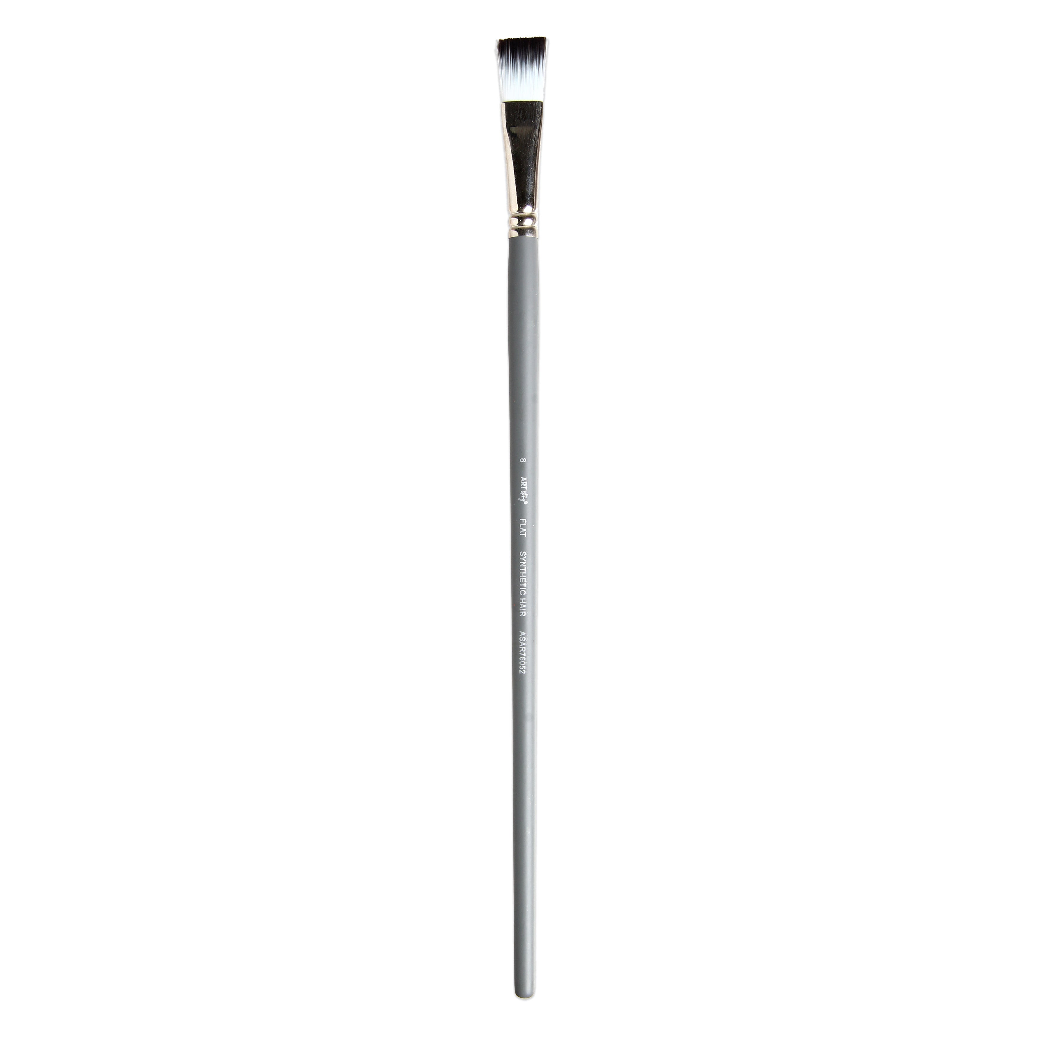 Long Handle Brush Flat Synthetic Hair Size 8 Handle Length 250mm