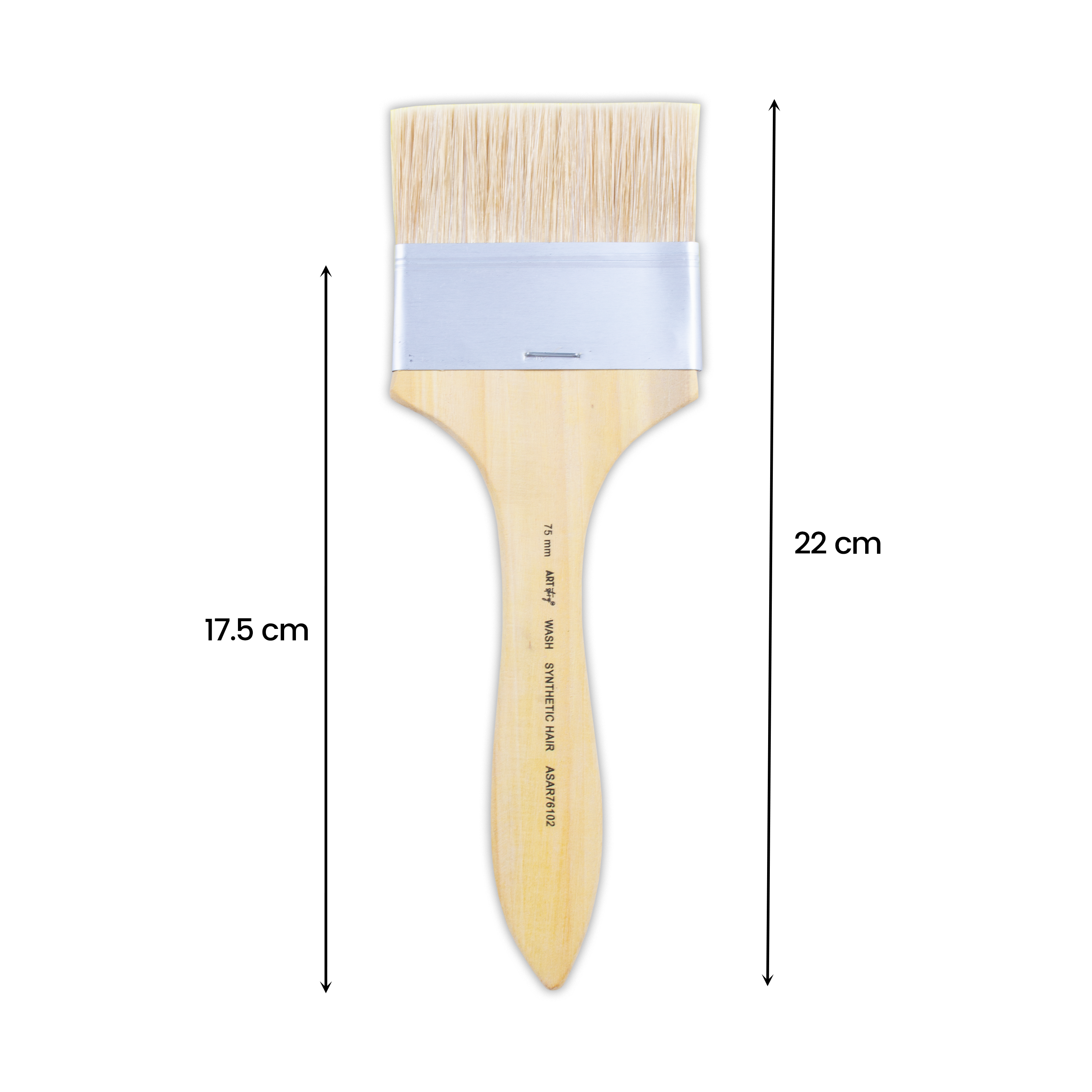 Wash Brush White Bristle Size 75mm 1pc