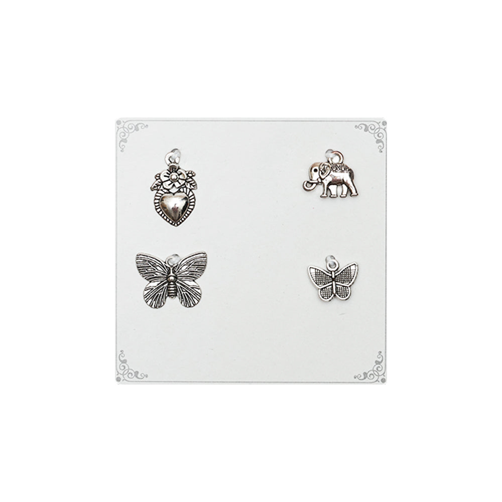 Metal Charms Butterfly Passion 4PC