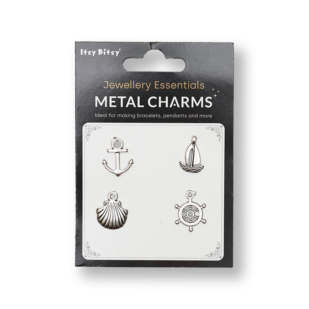 Metal Charms Sea Vibes 4PC