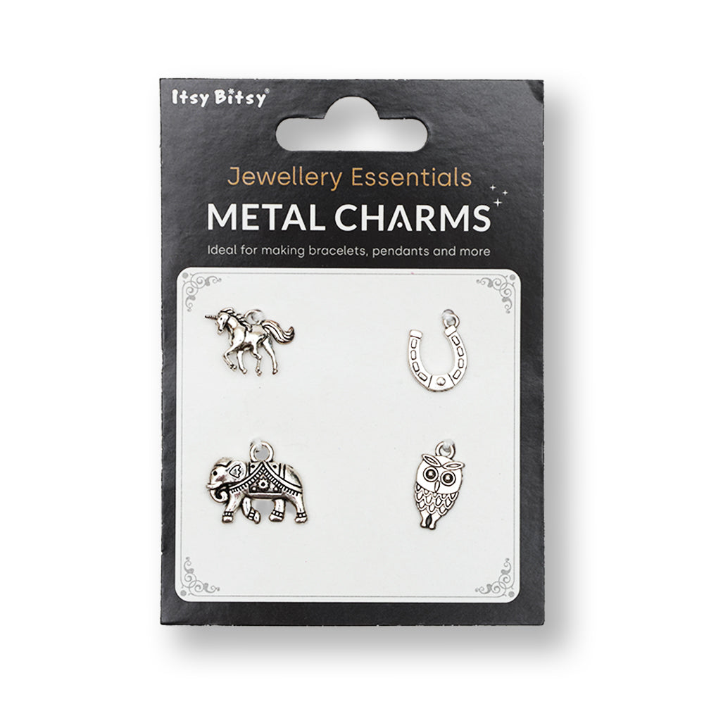 Metal Charms Ornate Elements 4PC