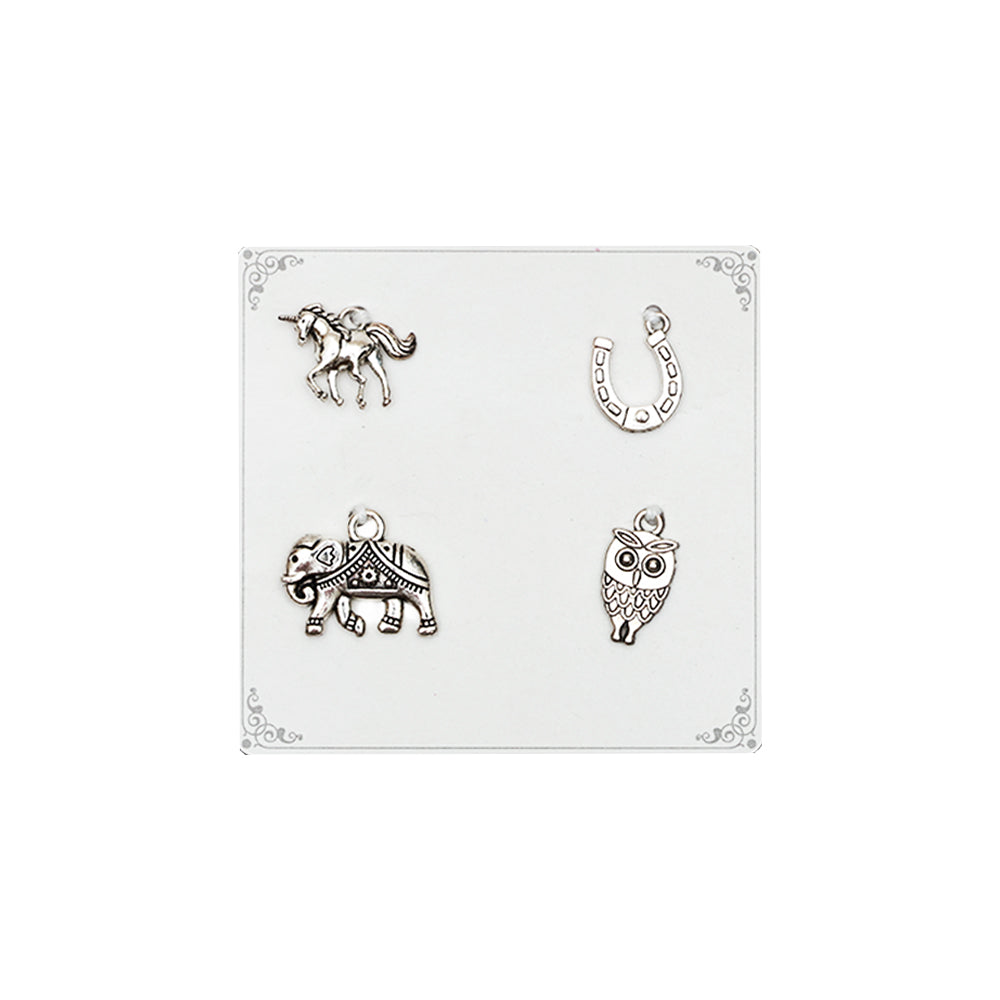 Metal Charms Ornate Elements 4PC