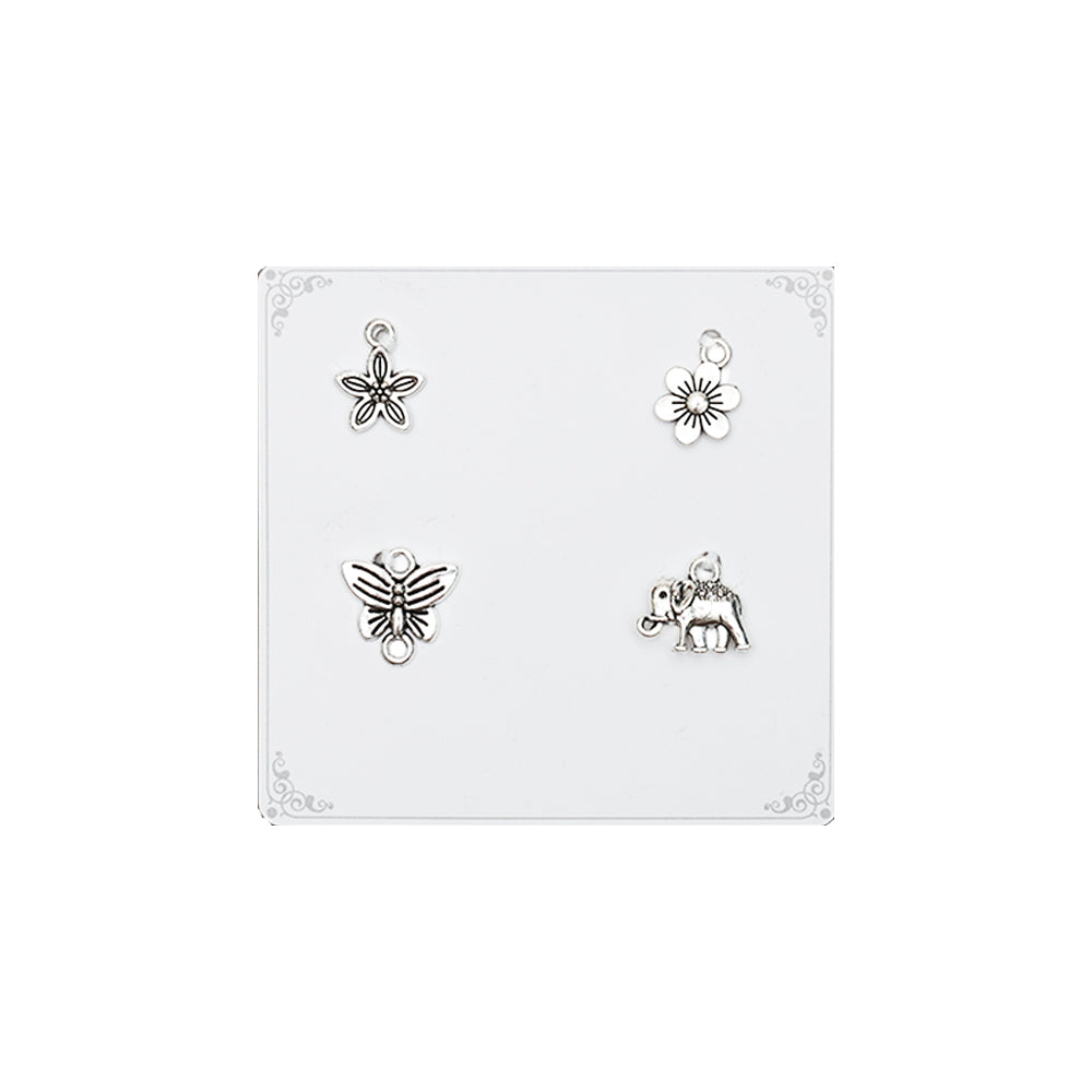 Metal Charms Nature Delight 4PC