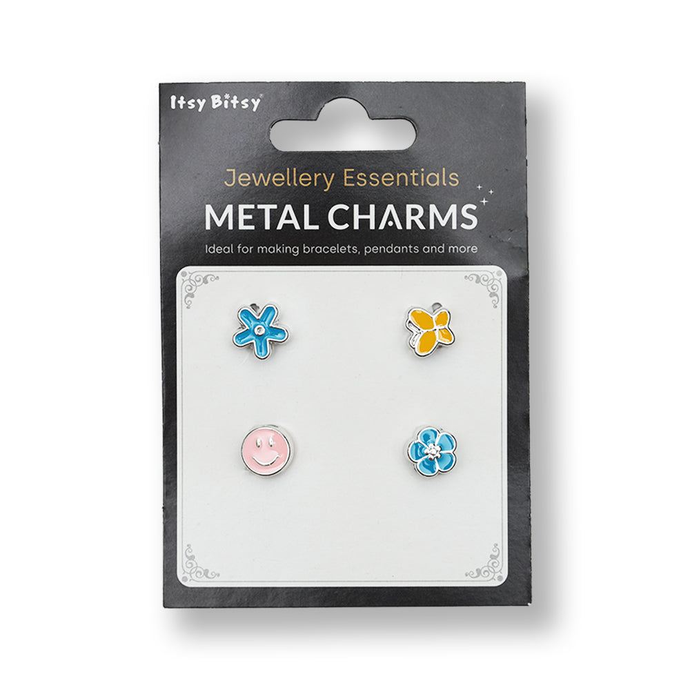 Metal Charms Blooming Joy 4PC