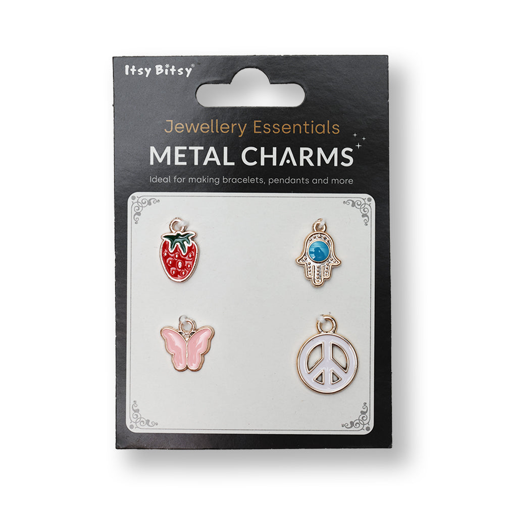 Metal Charms Good Luck 4PC