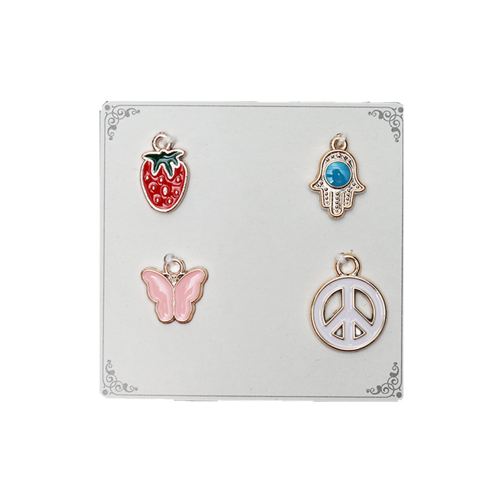 Metal Charms Good Luck 4PC