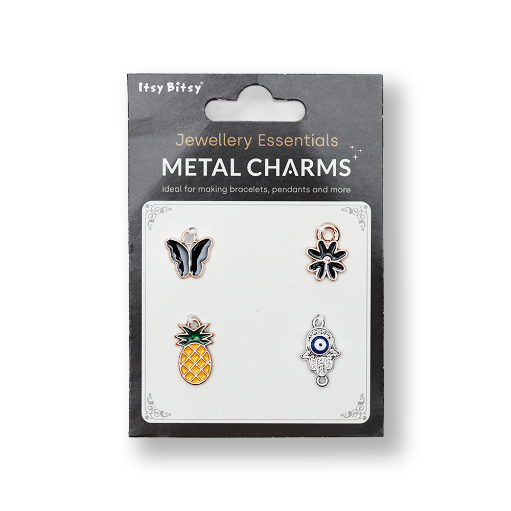 Metal Charms Tropical Vibes 4PC