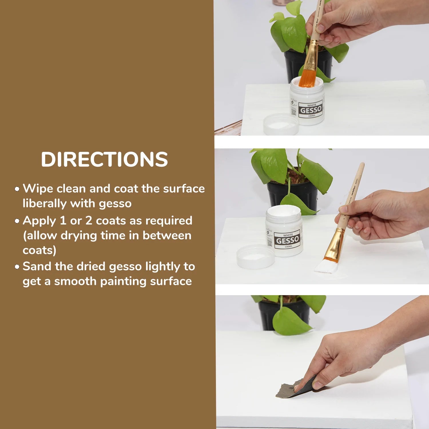 Acrylic Gesso White 100Ml Bottle