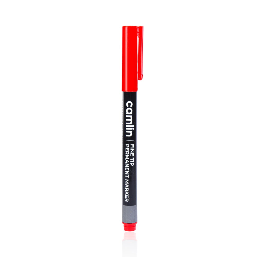 Fine Tip Permanent Marker Red Camlin