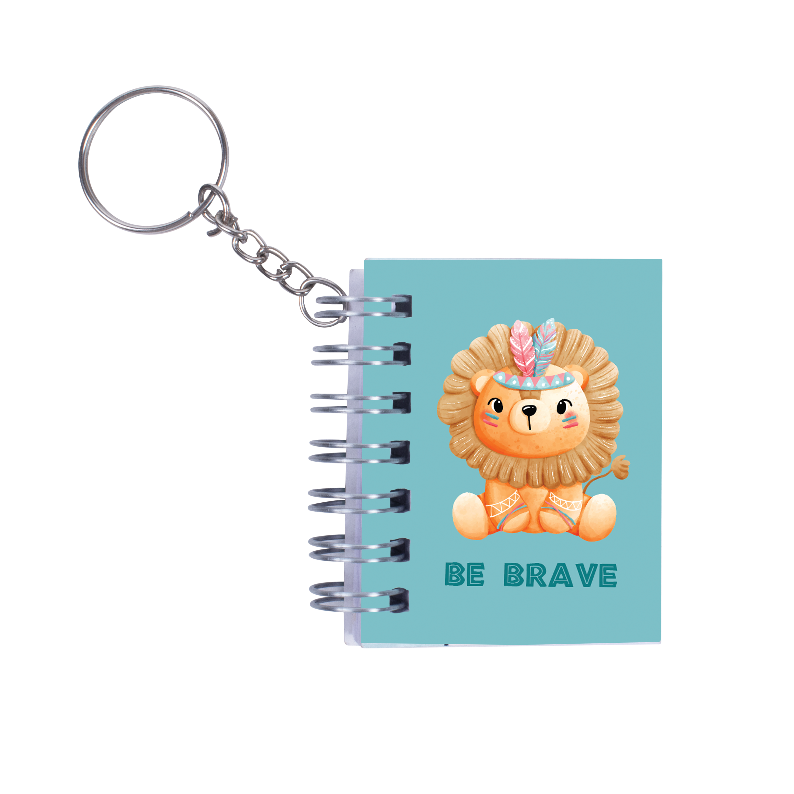 Keychain Notebook Be Brave L6.8 X W5.3cm 70gsm 80pages 1 Book