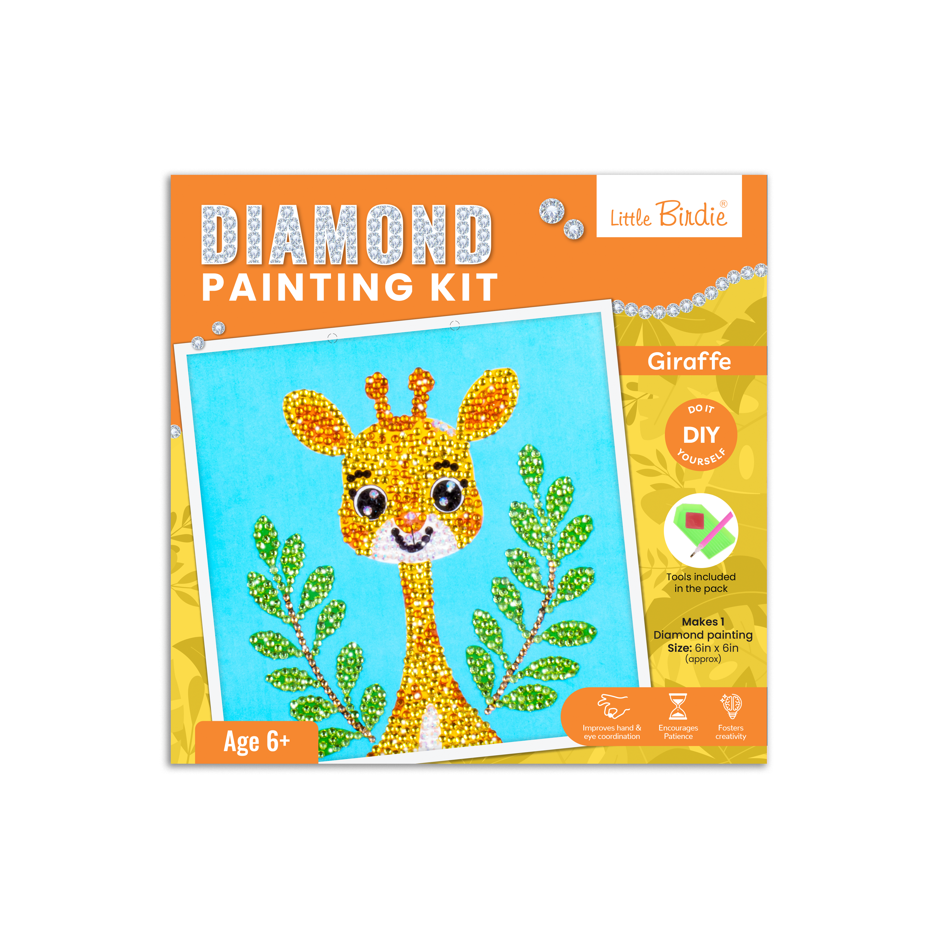 DIY Diamond Painting Kit - Giraffe, 1Box