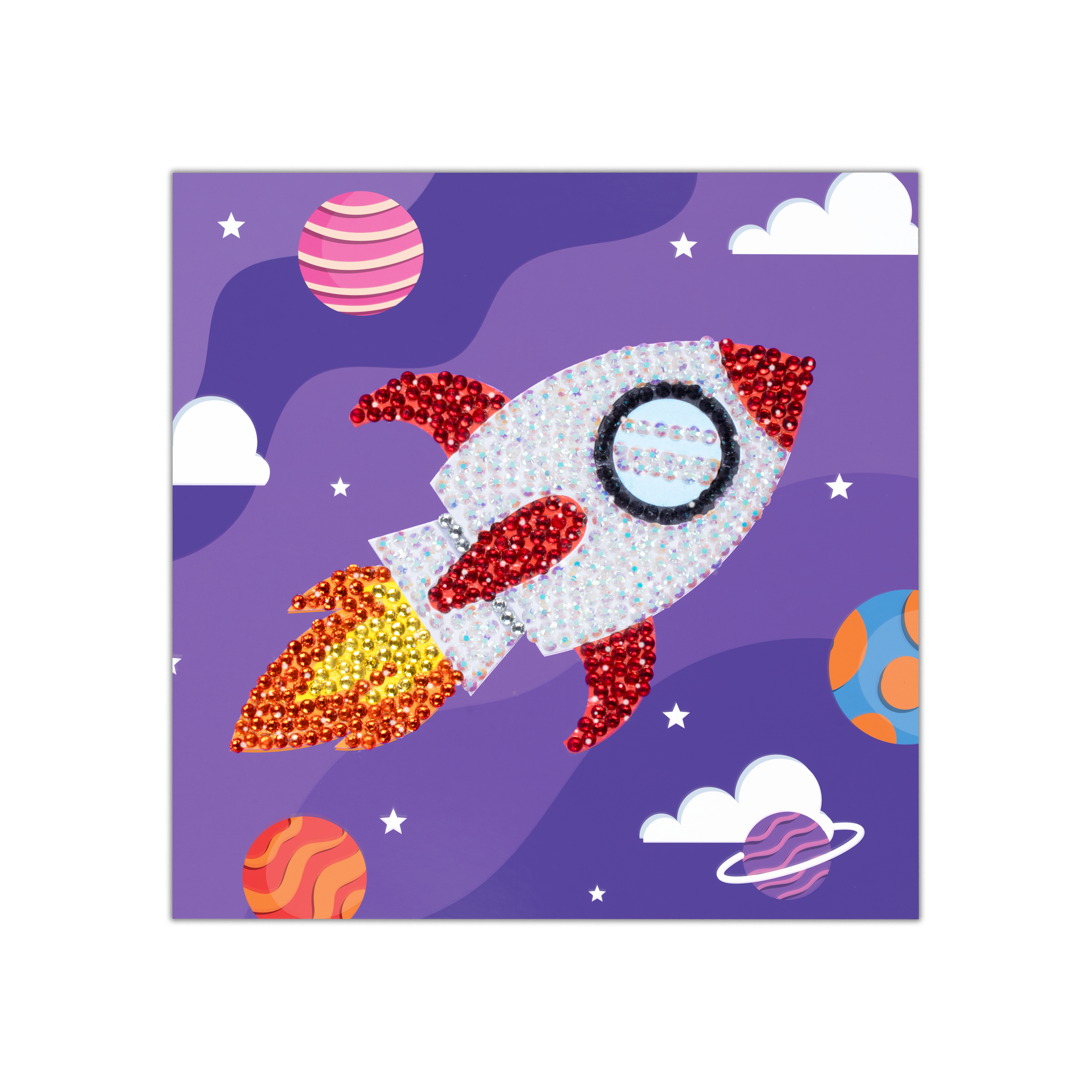 DIY Diamond Painting Kit - Space Rocket, 1 Box