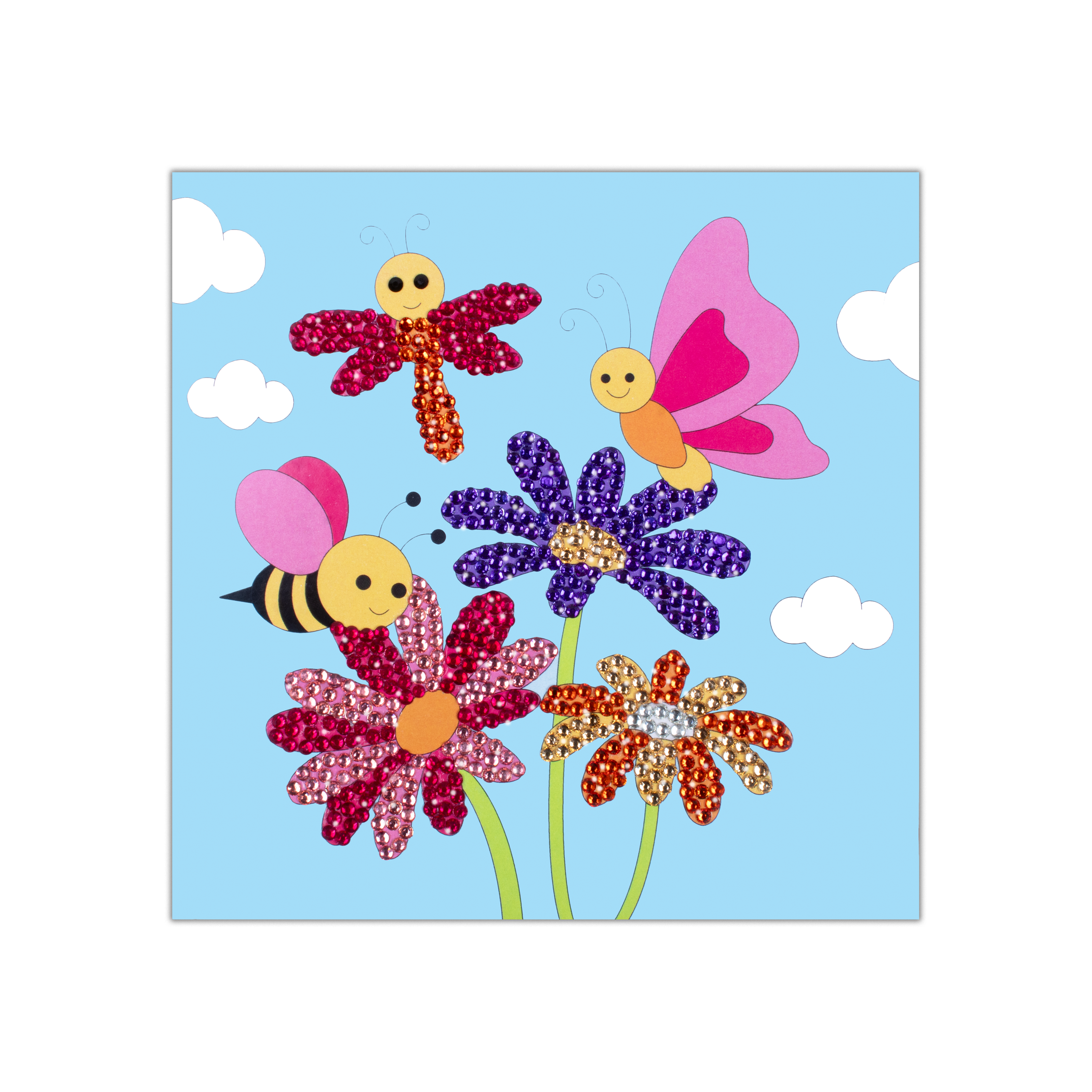 DIY Diamond Painting Kit - Garden Friends, 1 Box