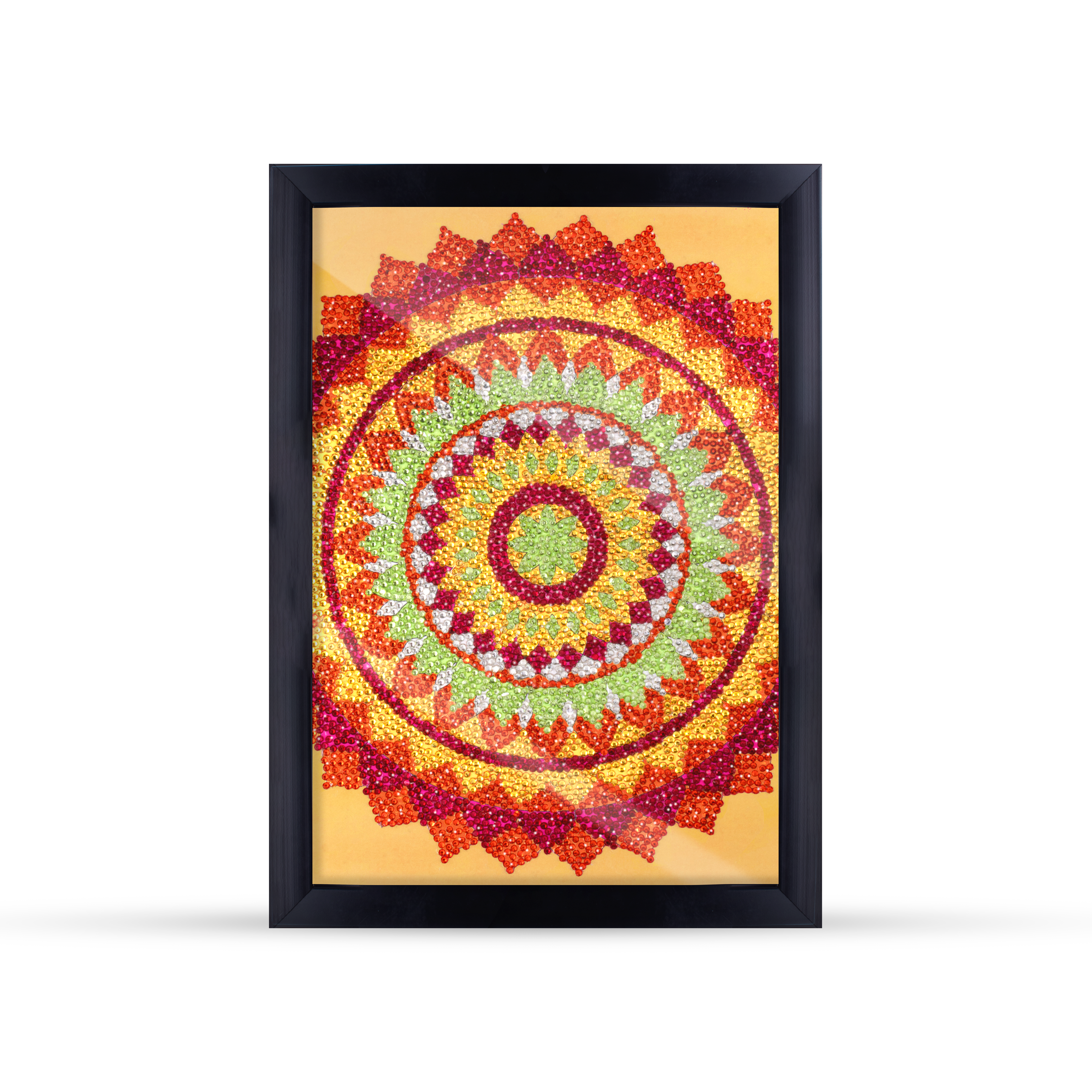 DIY Diamond Painting Kit with frame - Mandala Sun, 1 Box