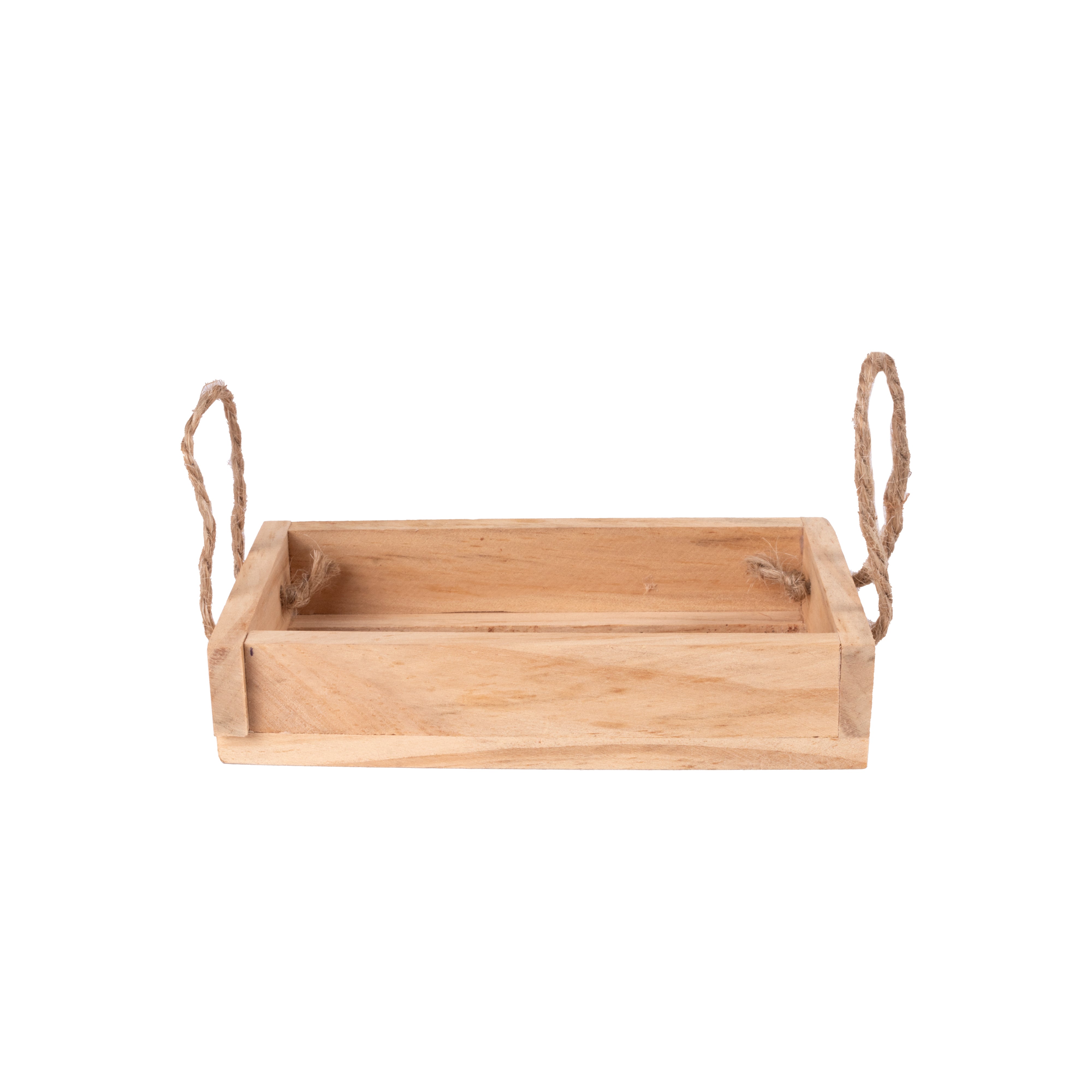 Wooden Miniature Slatted Shallow Basket Approx L2.87Inch x W4.92Inch x H0.98inch 1pc