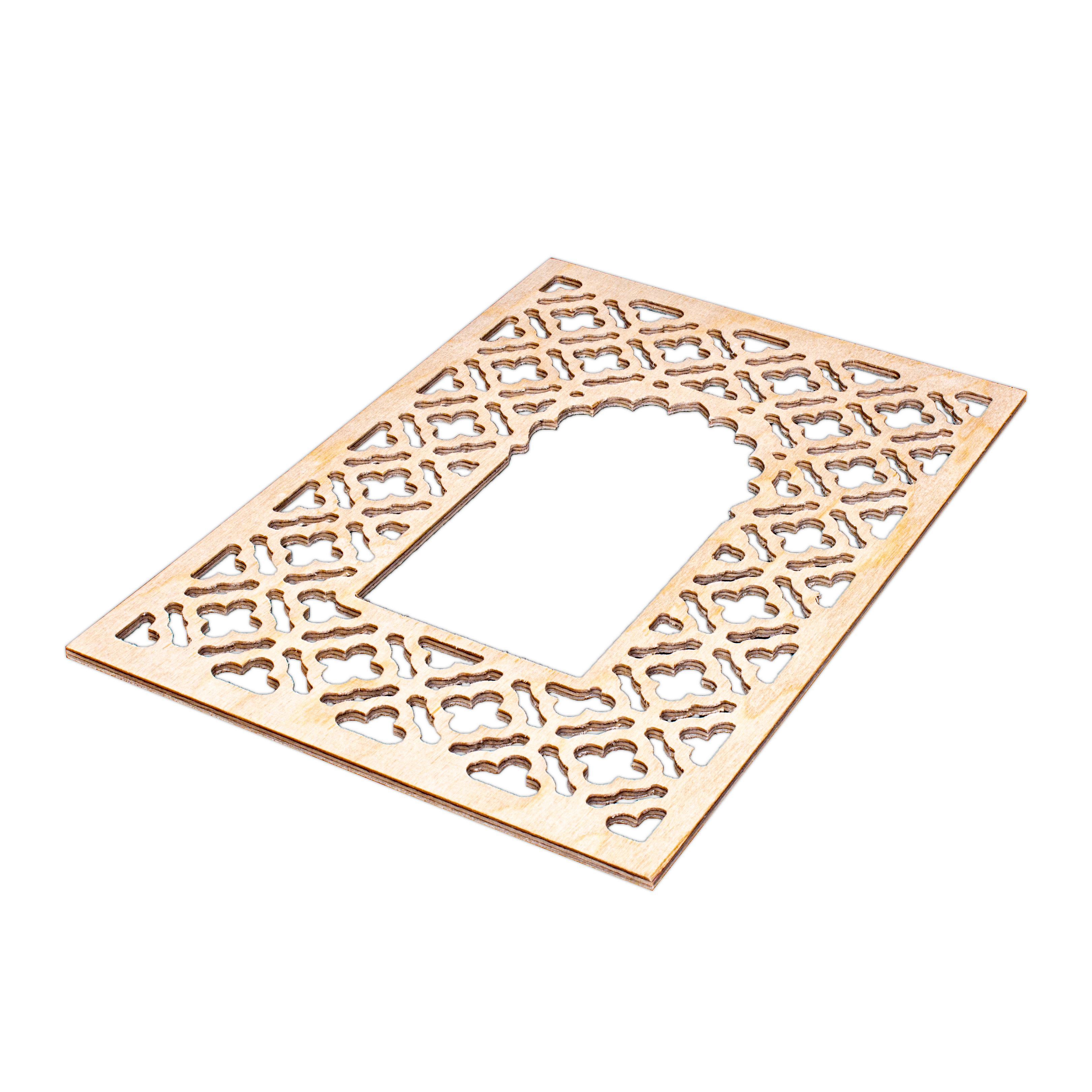 Birch Wood Jharokha Cutout Classic Mesh |  12 X 8inch (Approx) | 1pc