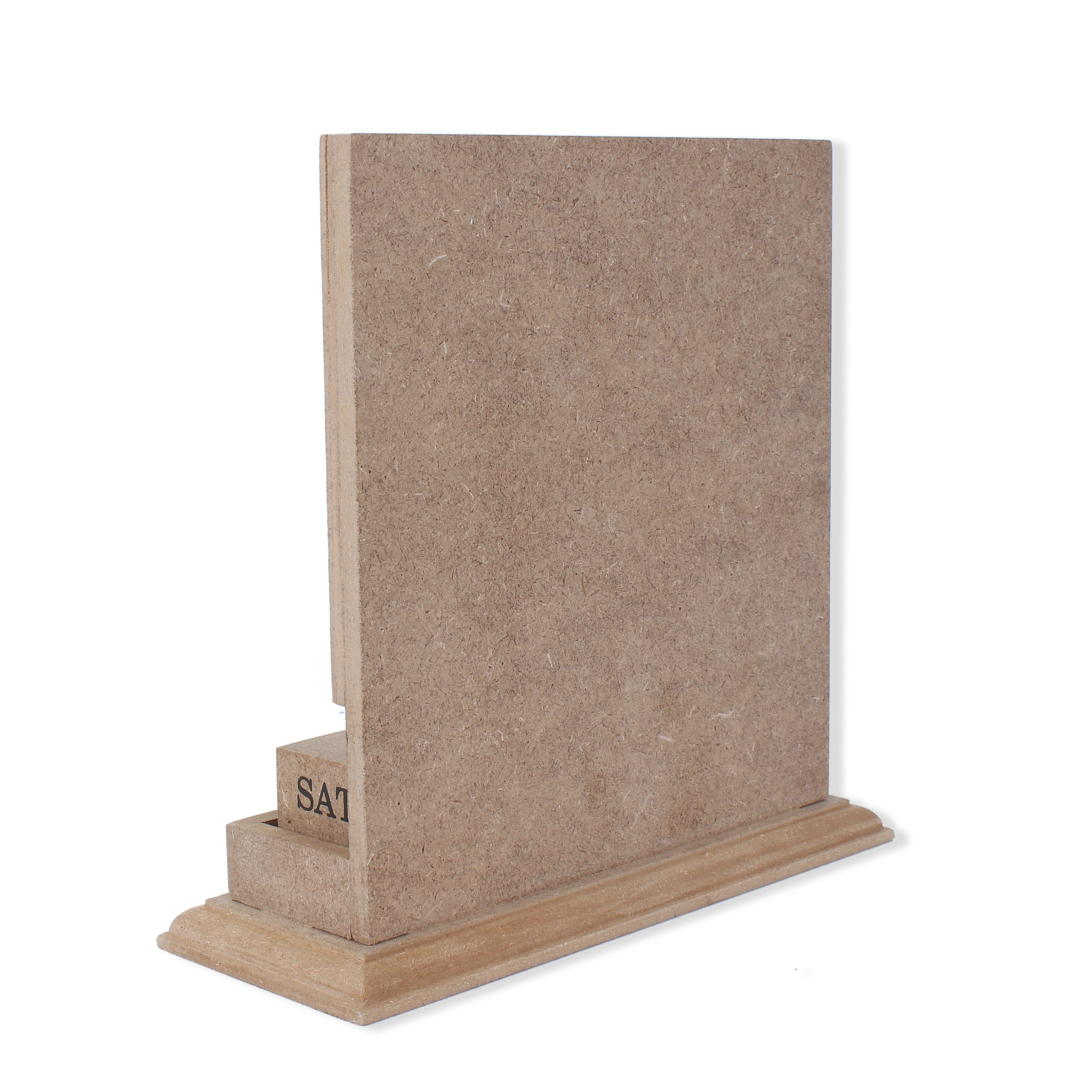 MDF Table Photo Frame with Calendar L7.2 X W7.2inch 1pc