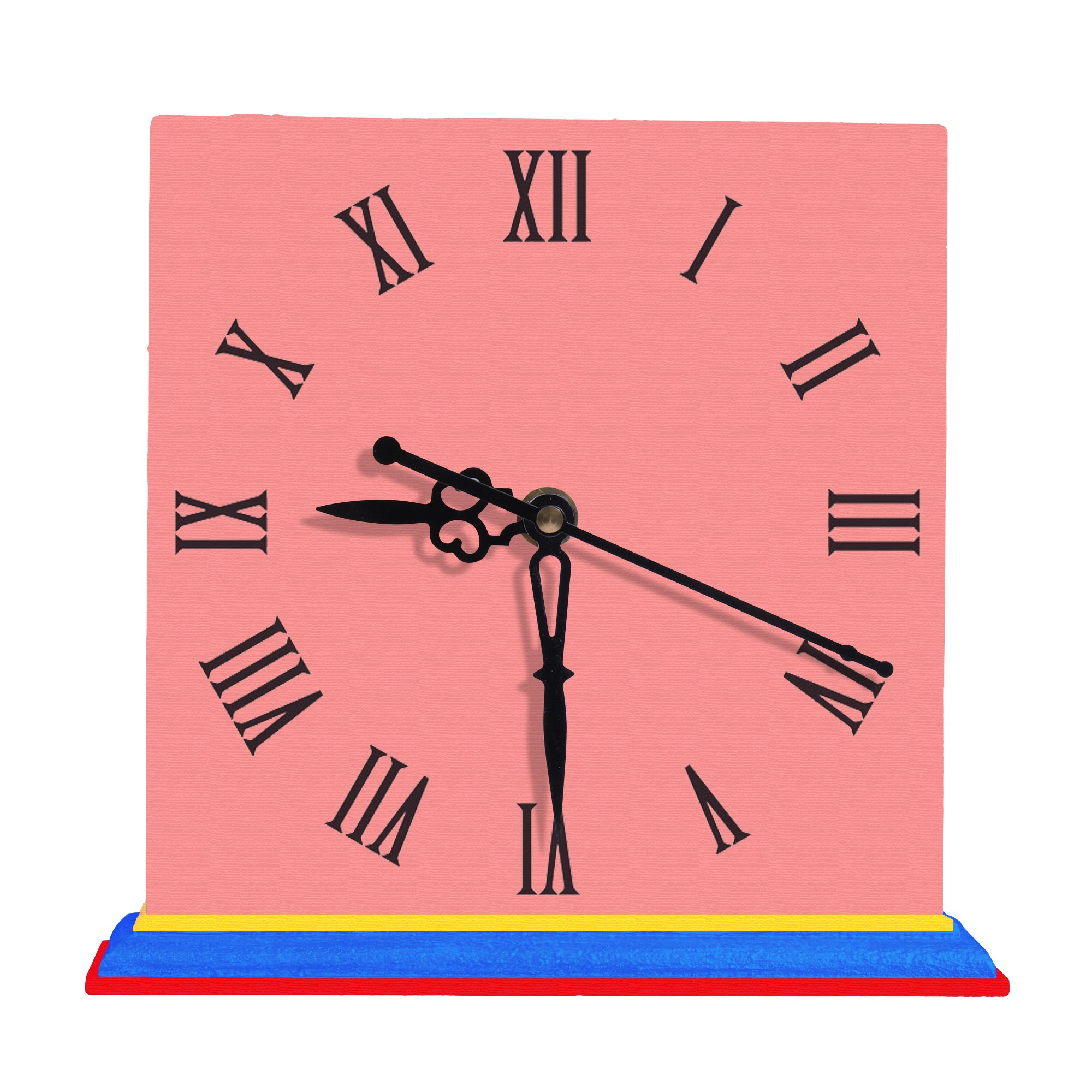 MDF Table Clock L6.5 X W6.7inch 1pc