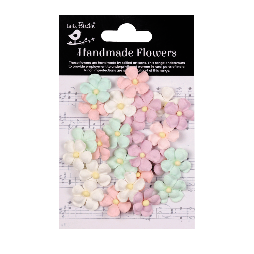 Handmade Flowers Fairy Garden Georgina Approx 2Cm 24Pc