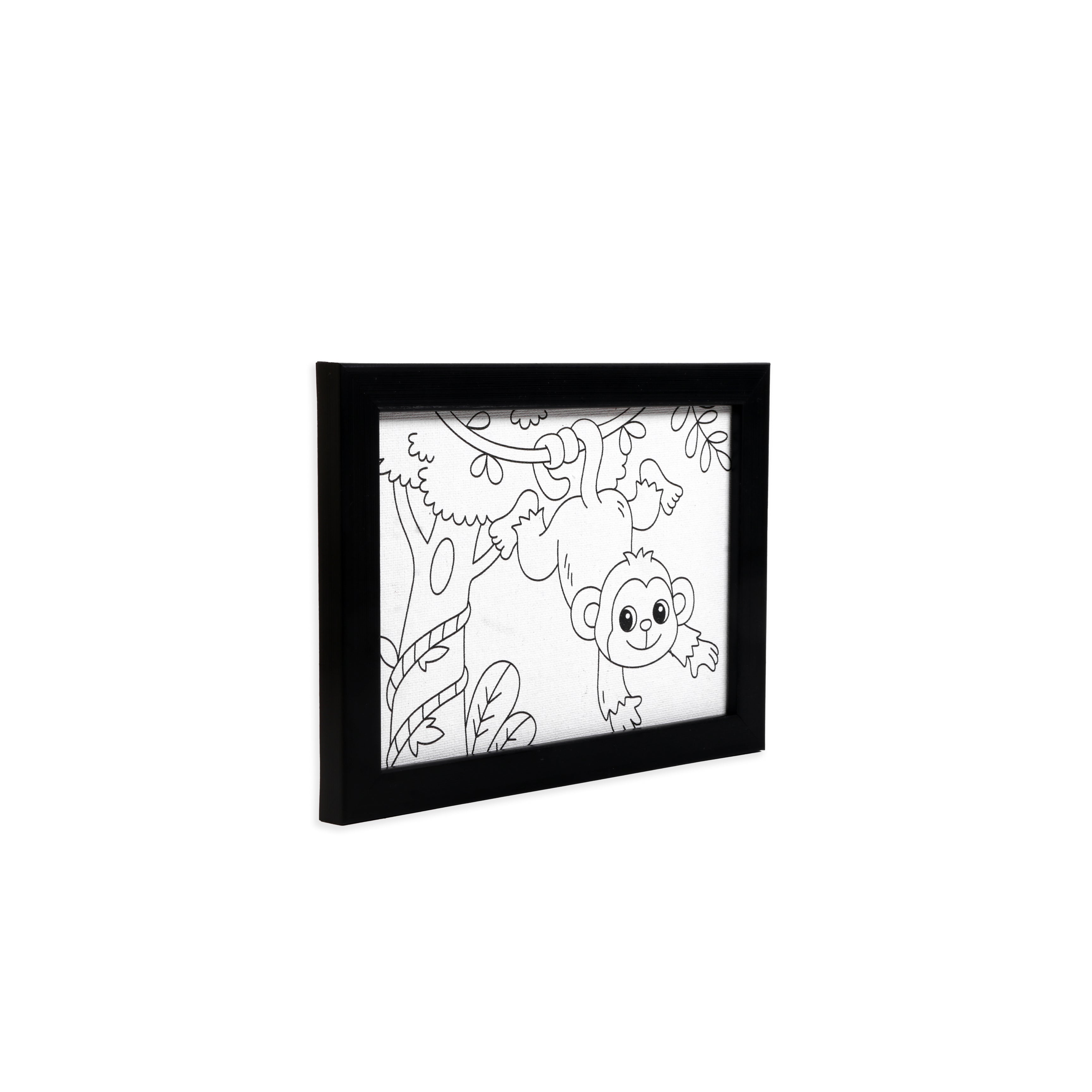 Pre-printed Canvas With Frame Monkey Painting Kit 5 X 7inch