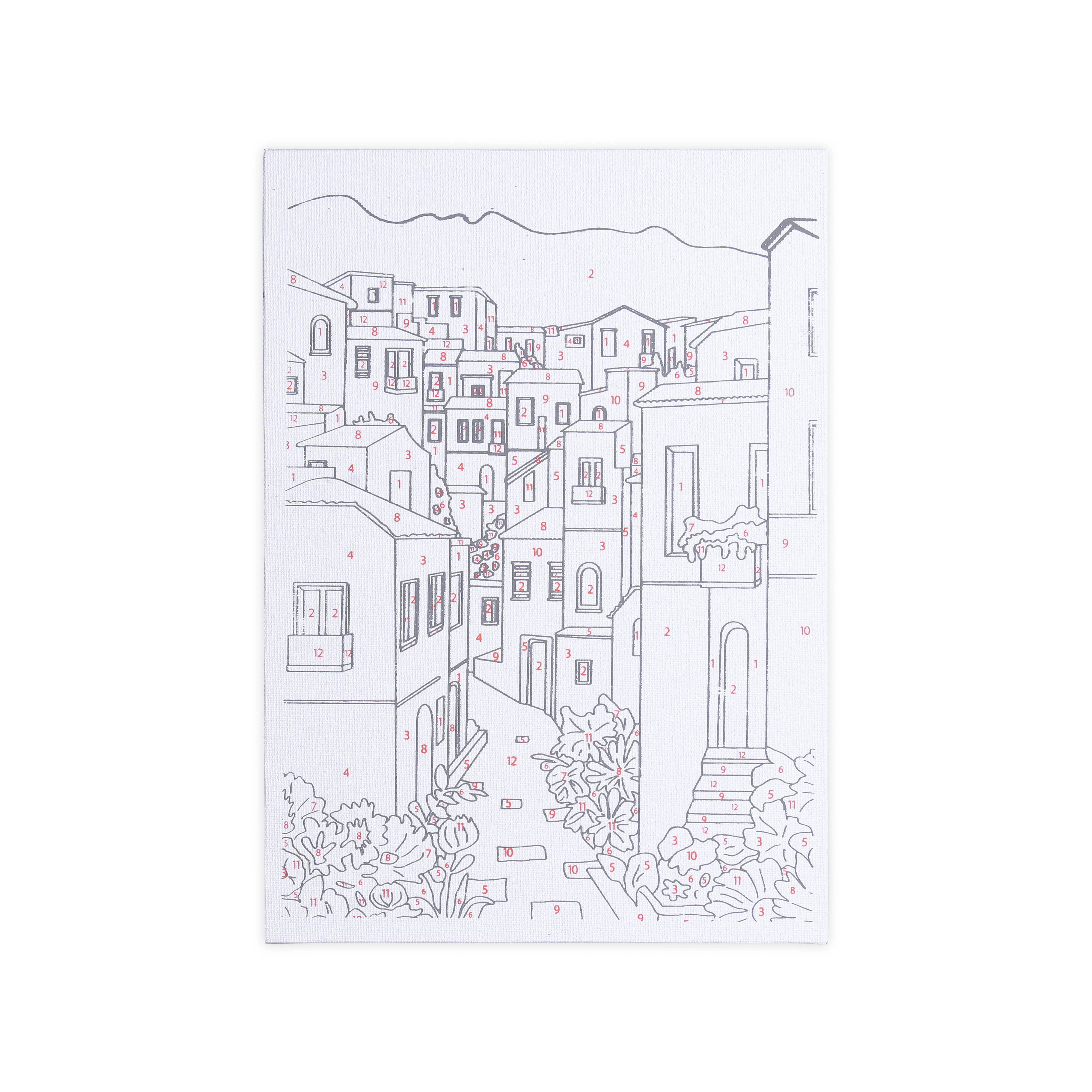 Paint By Numbers - Town Walk | DIY Kit for Creative Learning