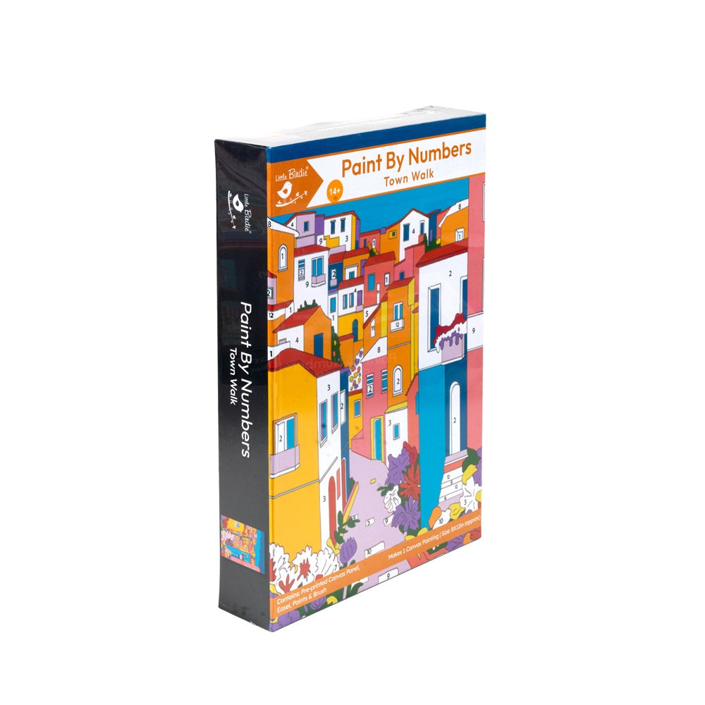 Paint By Numbers - Town Walk | DIY Kit for Creative Learning