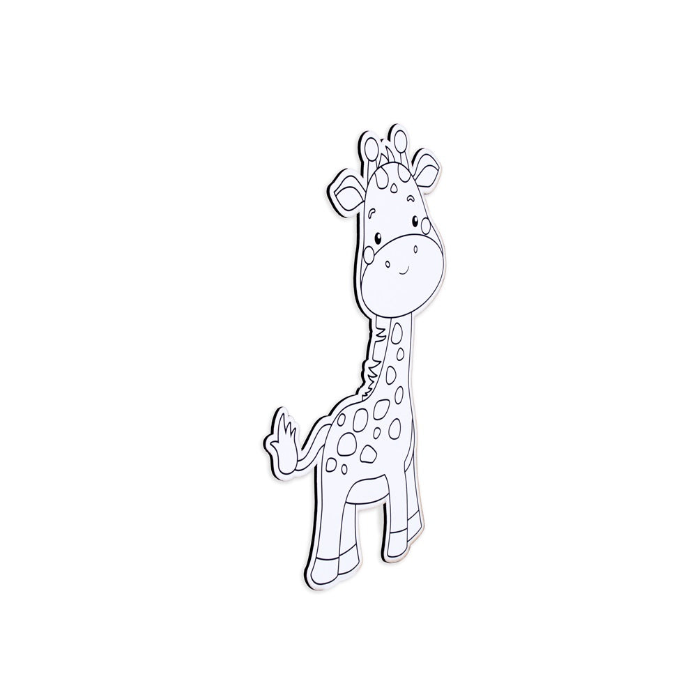 Table Decor Colouring Kit With Sketch Pen Giraffe Approx L8 X W5inch 2mm Thick