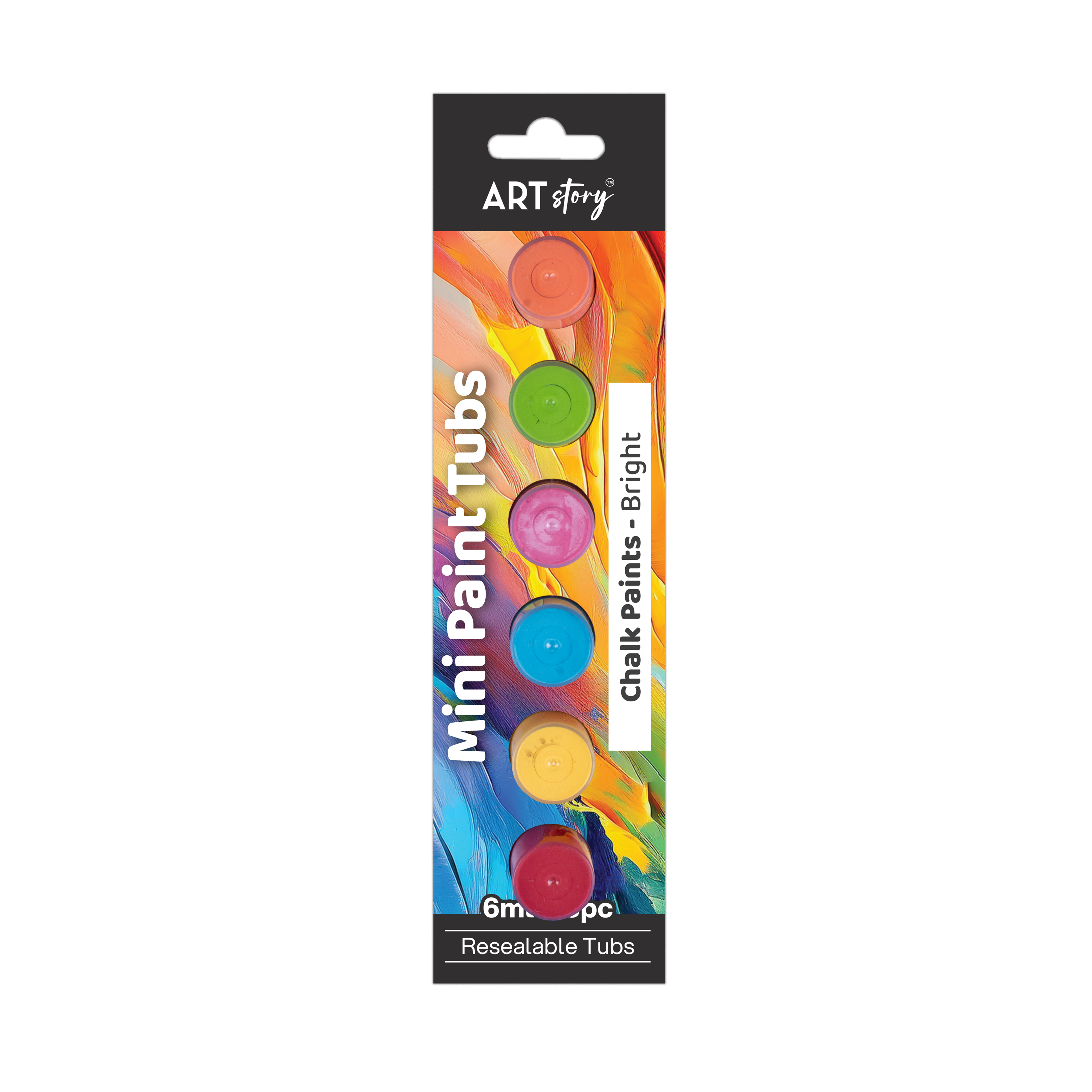 Mini Paint Tubs Chalk Paint Bright 6ml x 6 shades