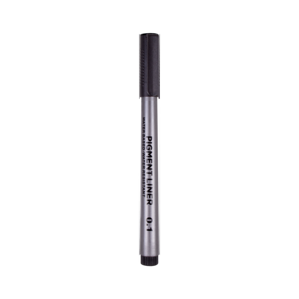 Pigment Fineliner Water Based Black 0.1mm Tip 1pc