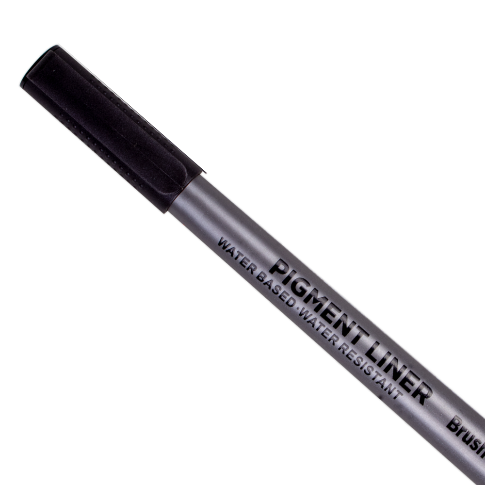 Pigment Fineliner Water Based Black 0.5mm Tip 1pc