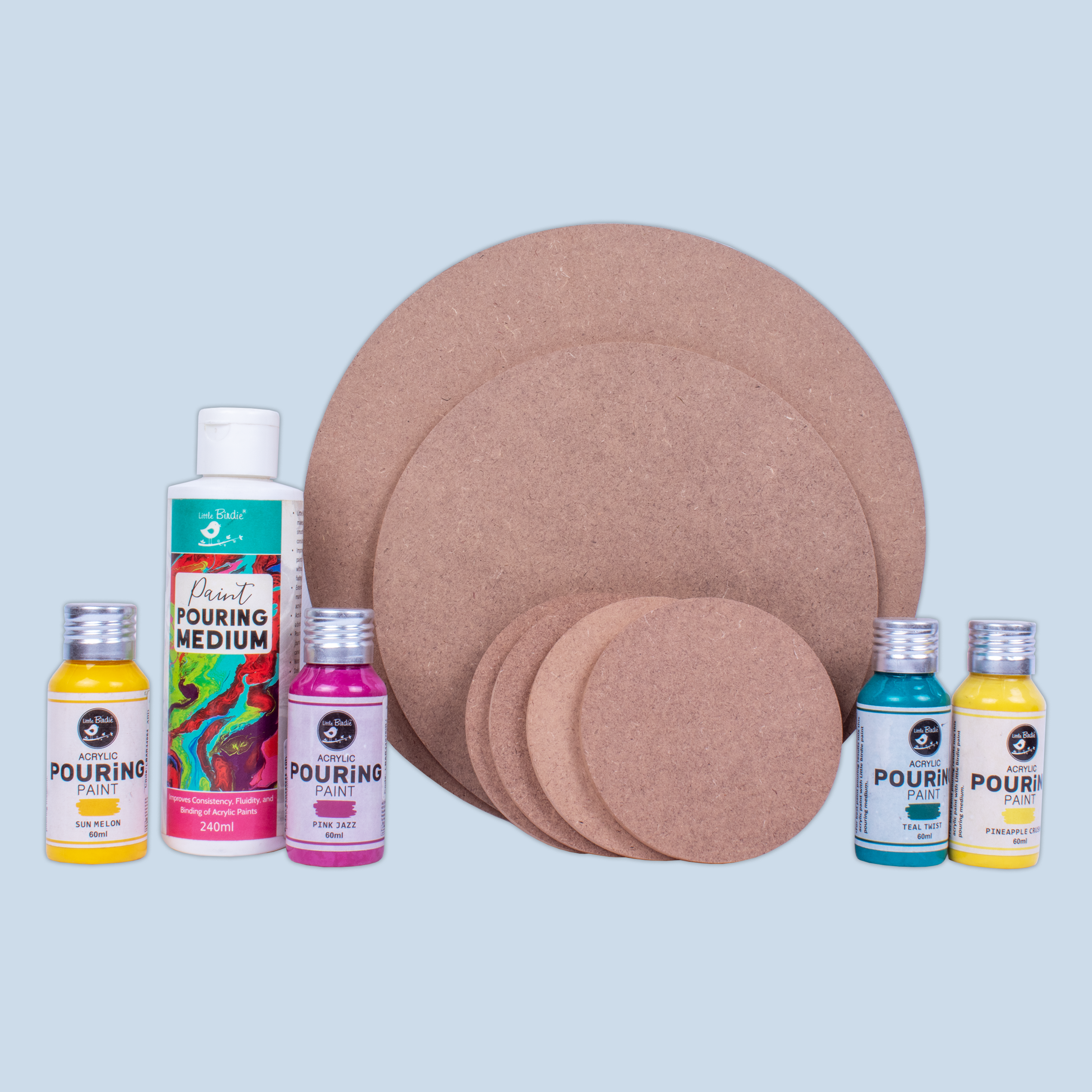 Destress with pouring paint