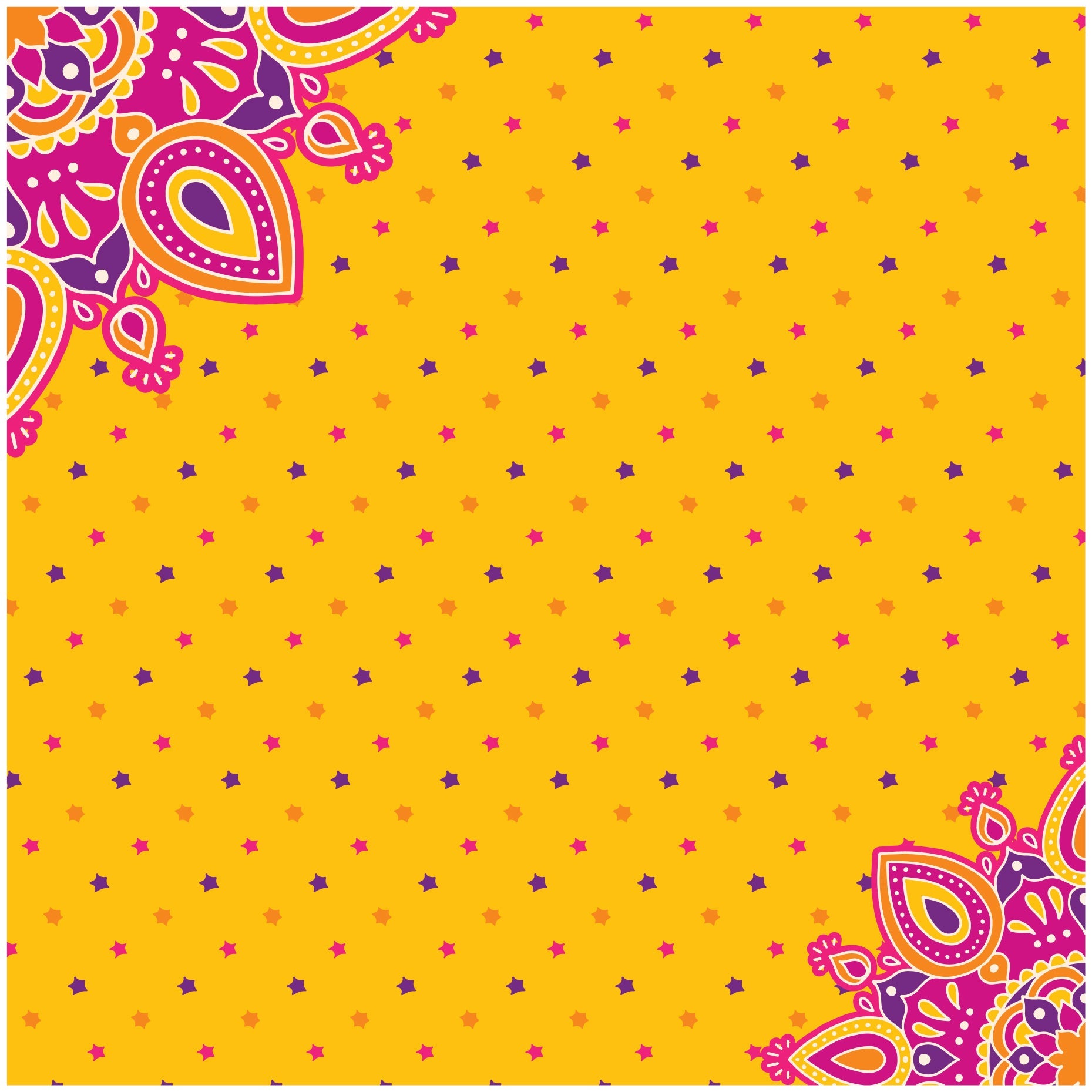 Paper Pack Ethnic Vibes 12 X 12inch 250gsm 12 Sheet