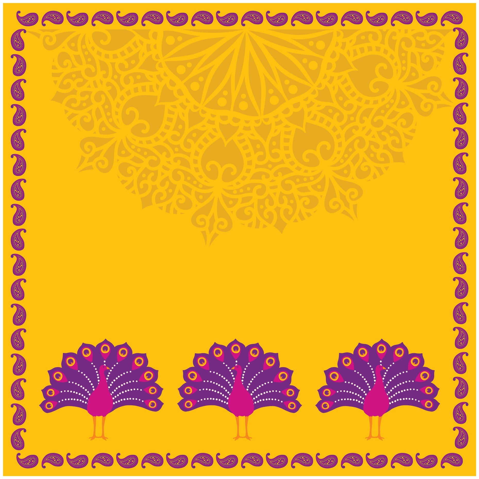 Paper Pack Ethnic Vibes 1Pc, Madhubani 1Pc 12 X 12inch 250gsm 12Sheet