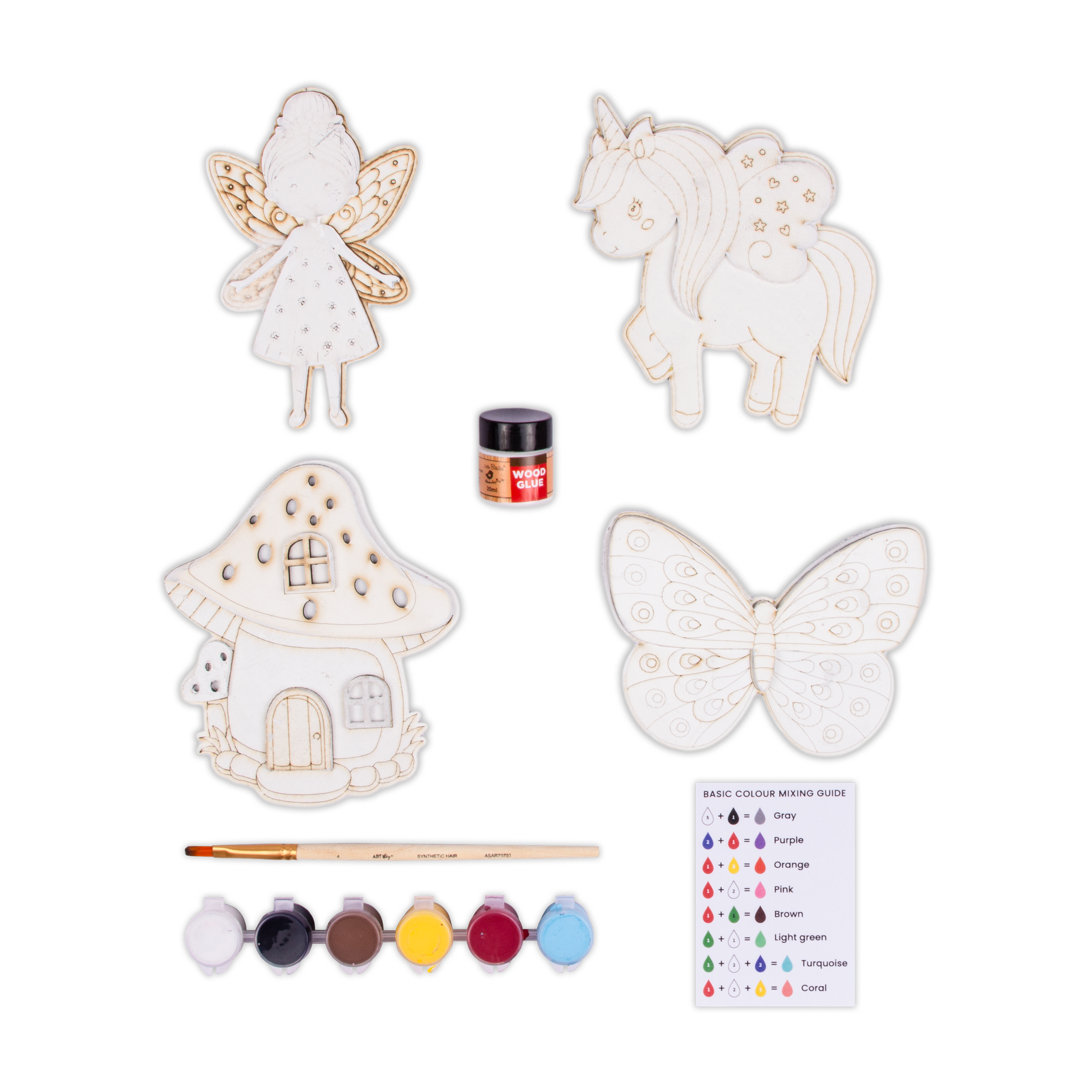 DIY Paint and Play Kit - Fairy Wonderland, 1 Box