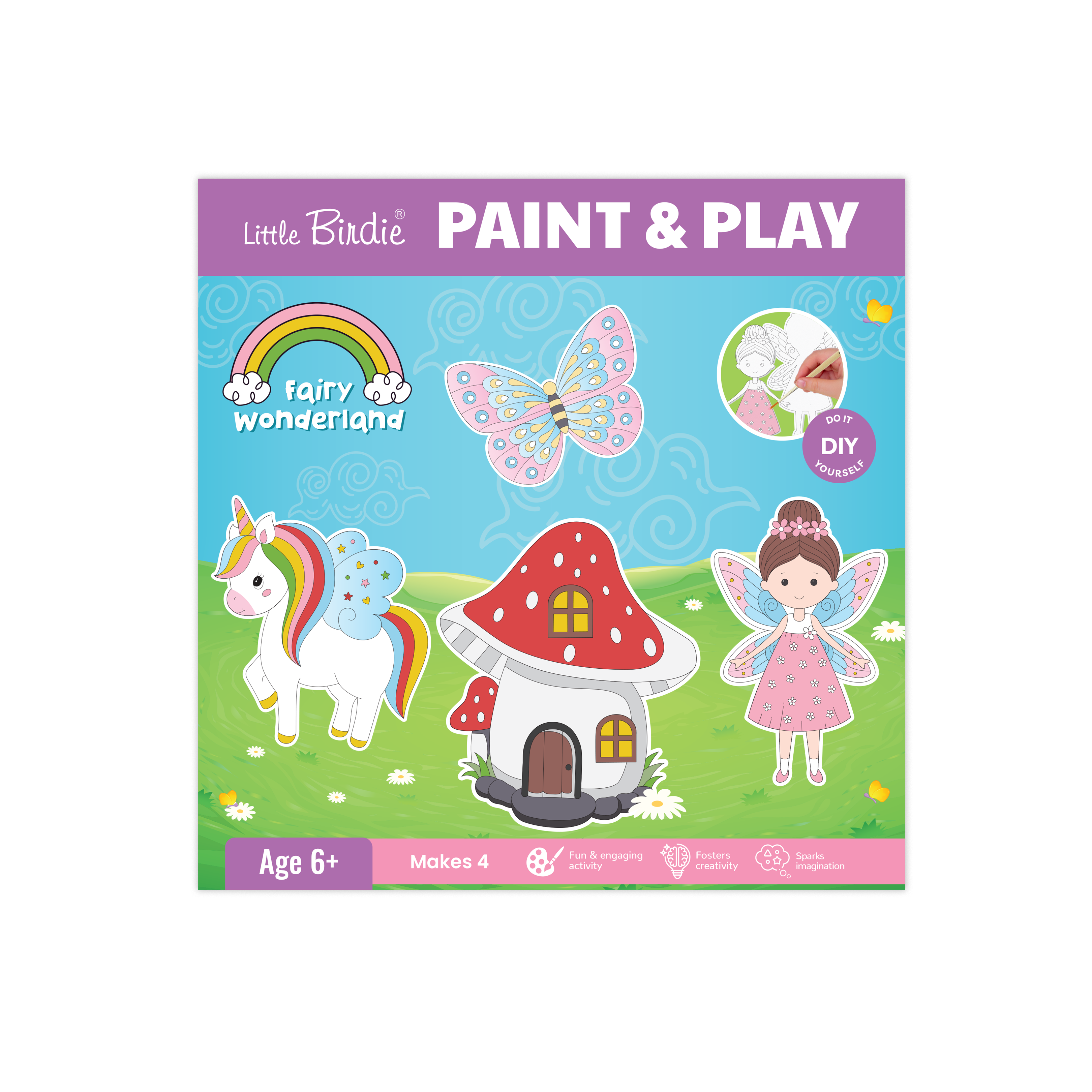DIY Paint and Play Kit - Fairy Wonderland, 1 Box