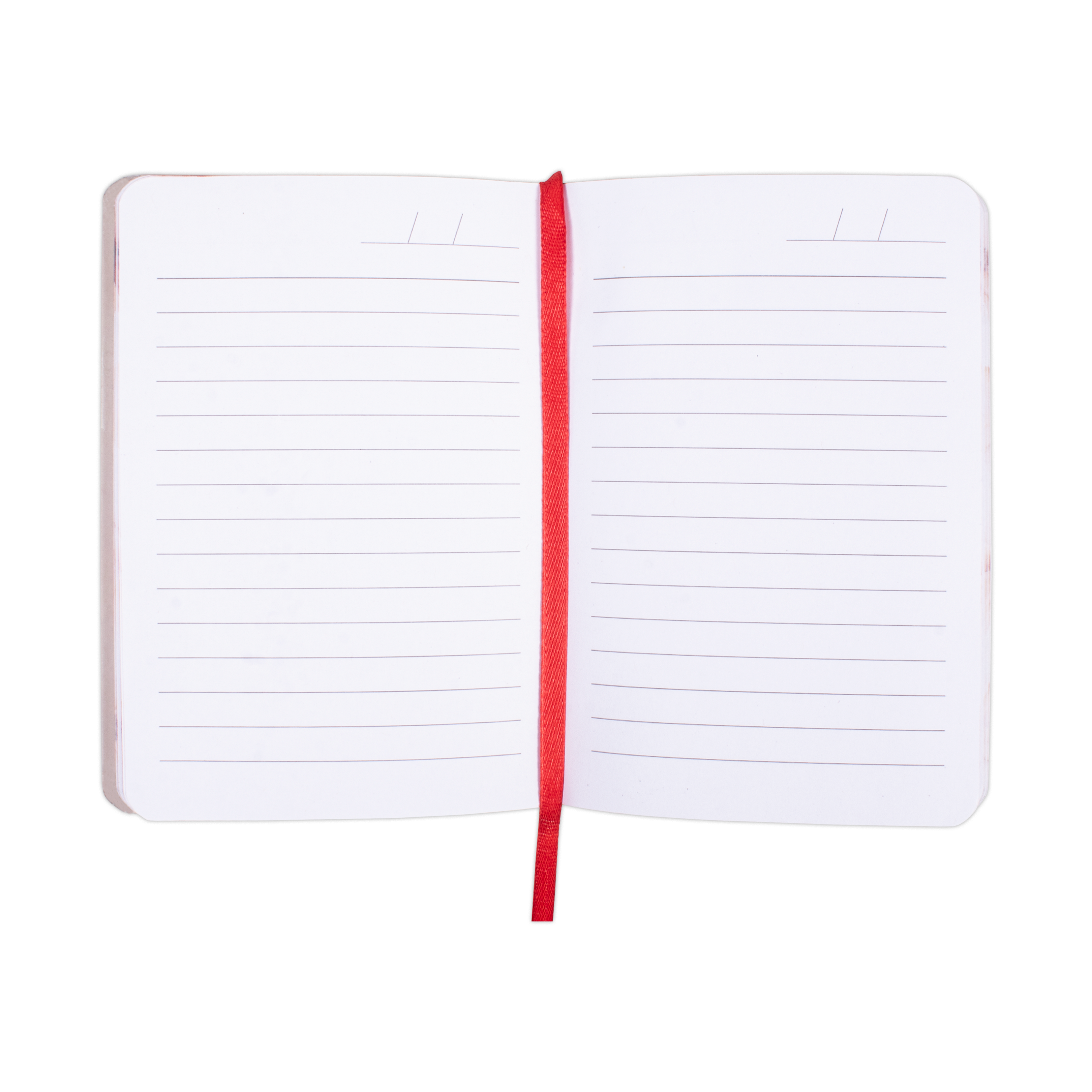 Hardbound Ruled Notebook Wildflower Edge Printed With Elastic Band A6 192pages 100gsm