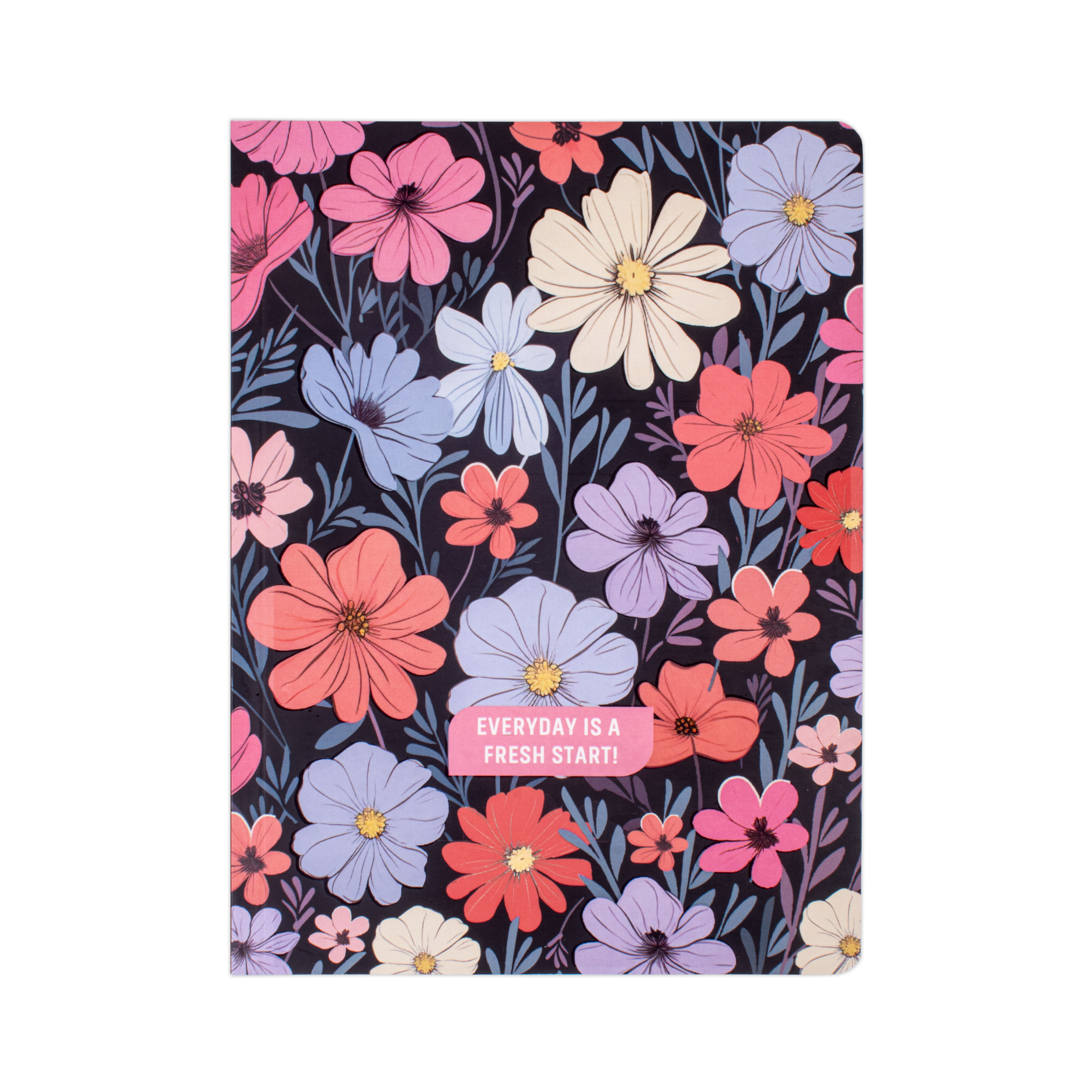 Softbound Ruled Notebook Flower Edge Printed A5 128pages 100gsm