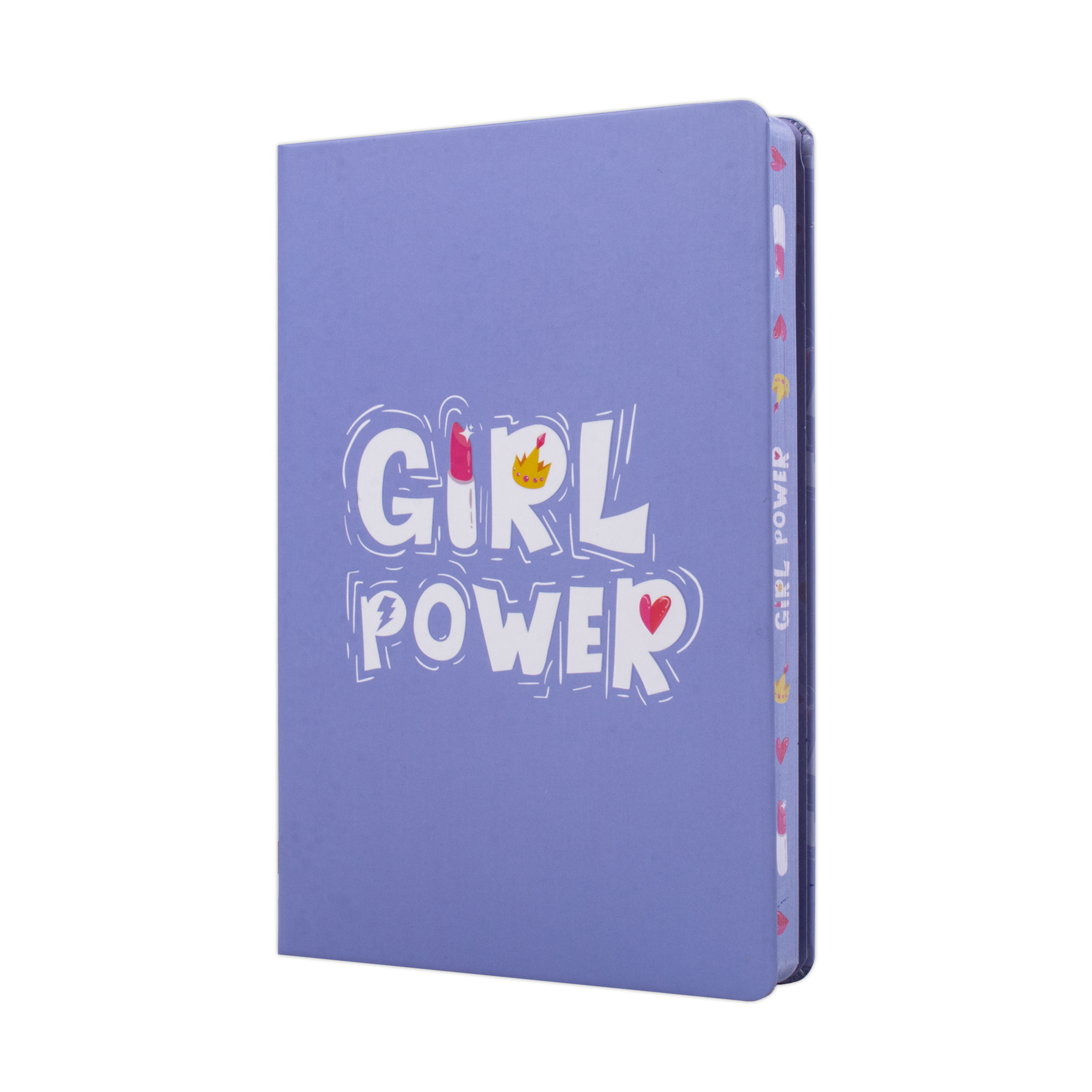 Hardbound Ruled Notebook Girl Power Edge Printed With Elastic Band 140mm X 210mm 192pages 100gsm