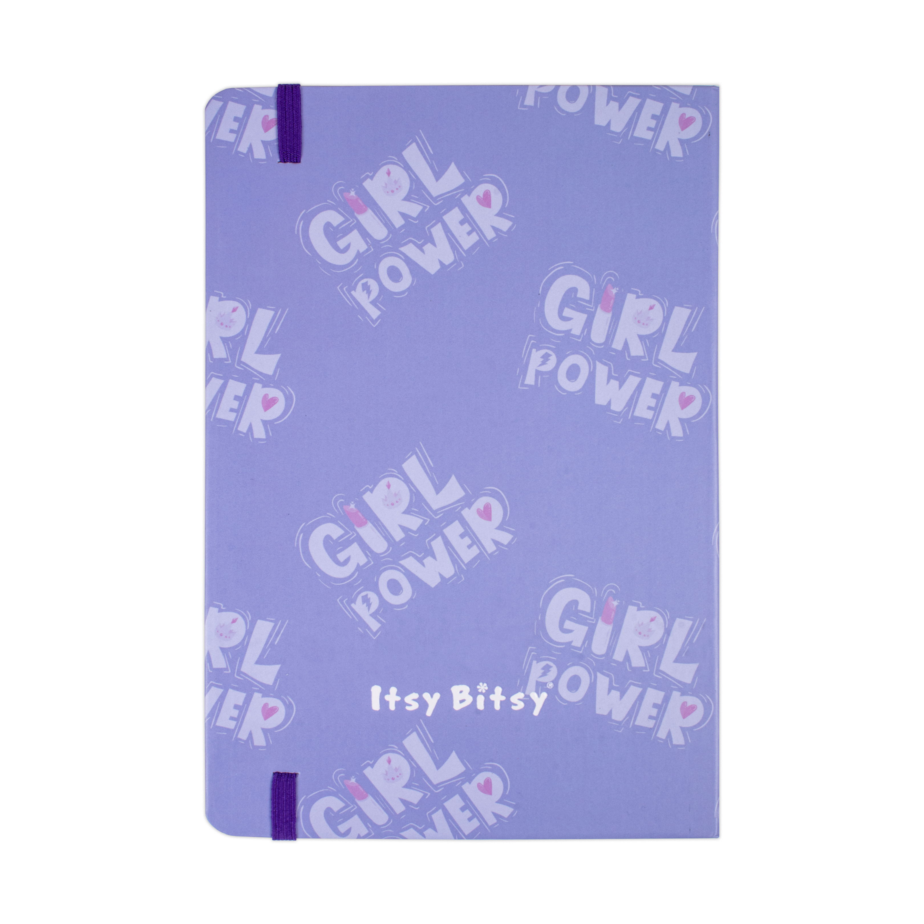 Hardbound Ruled Notebook Girl Power Edge Printed With Elastic Band 140mm X 210mm 192pages 100gsm