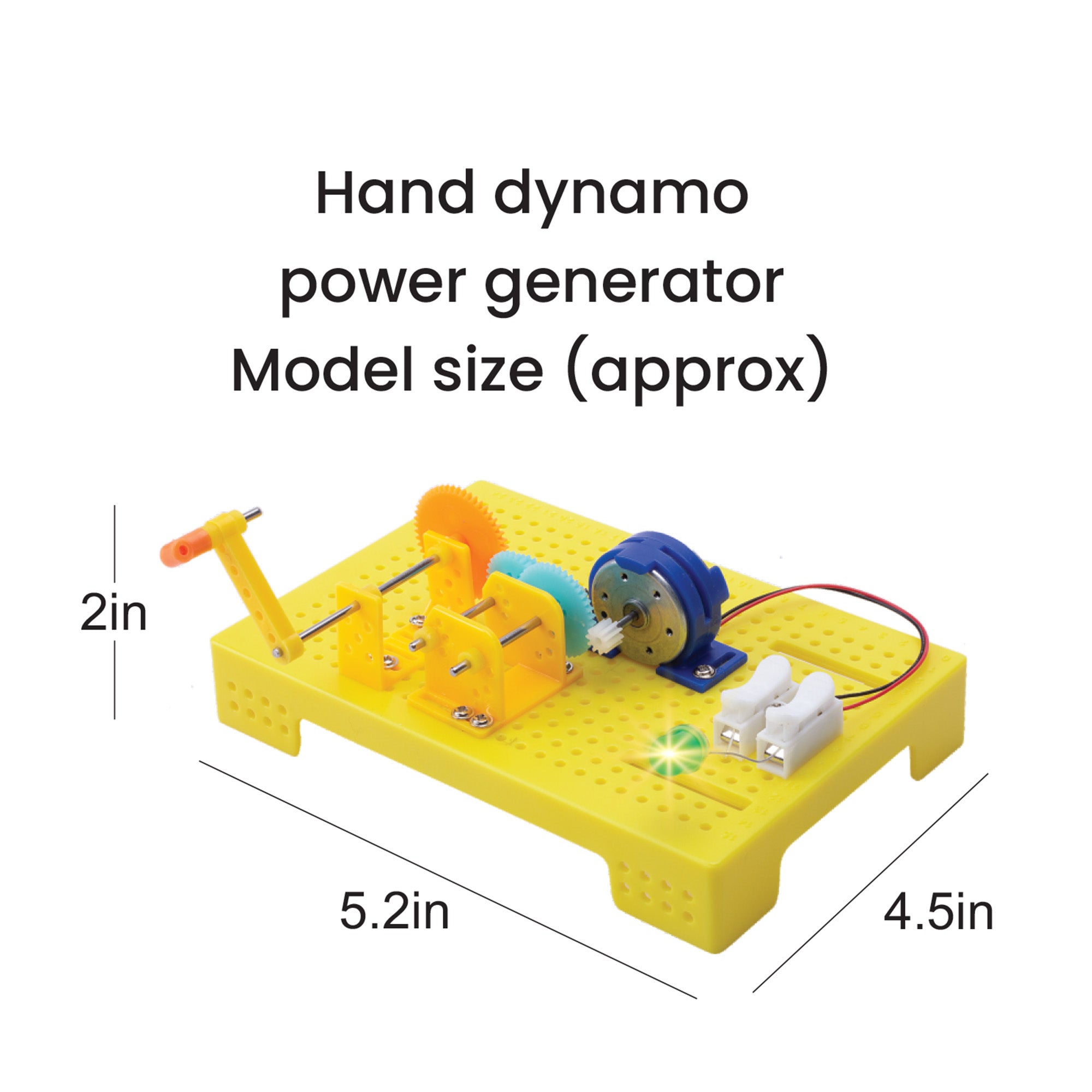 DIY Stem Learning Kit Build Your Own Hand Dynamo Power Generator 1 BOX
