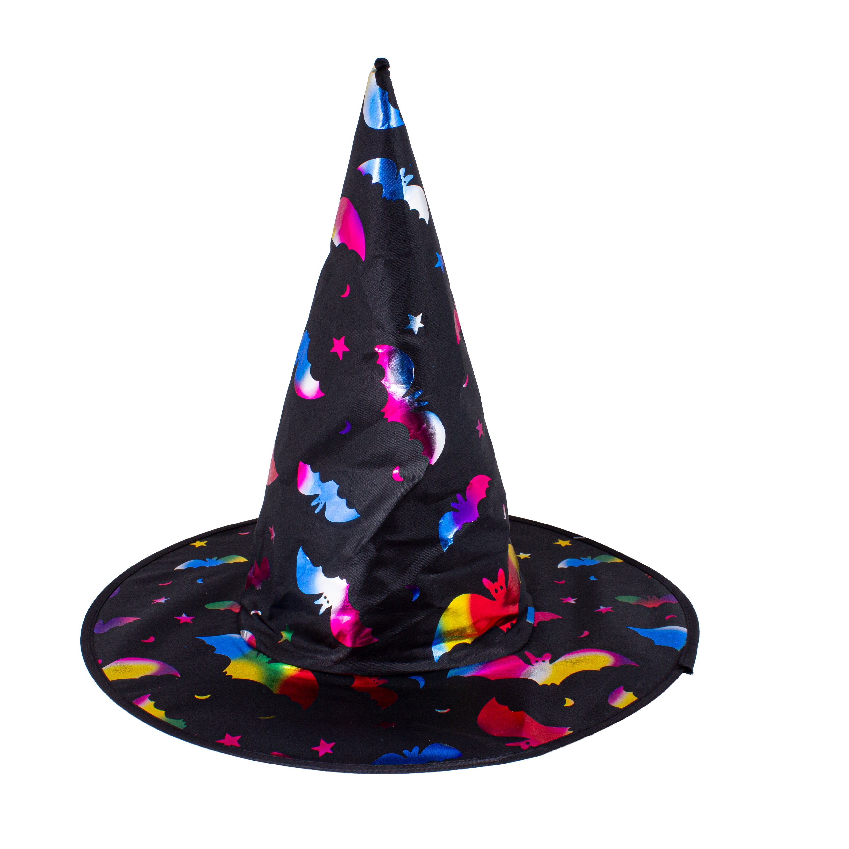 Glow-in-the-dark Witch Hat Sparkly Bats 1pc