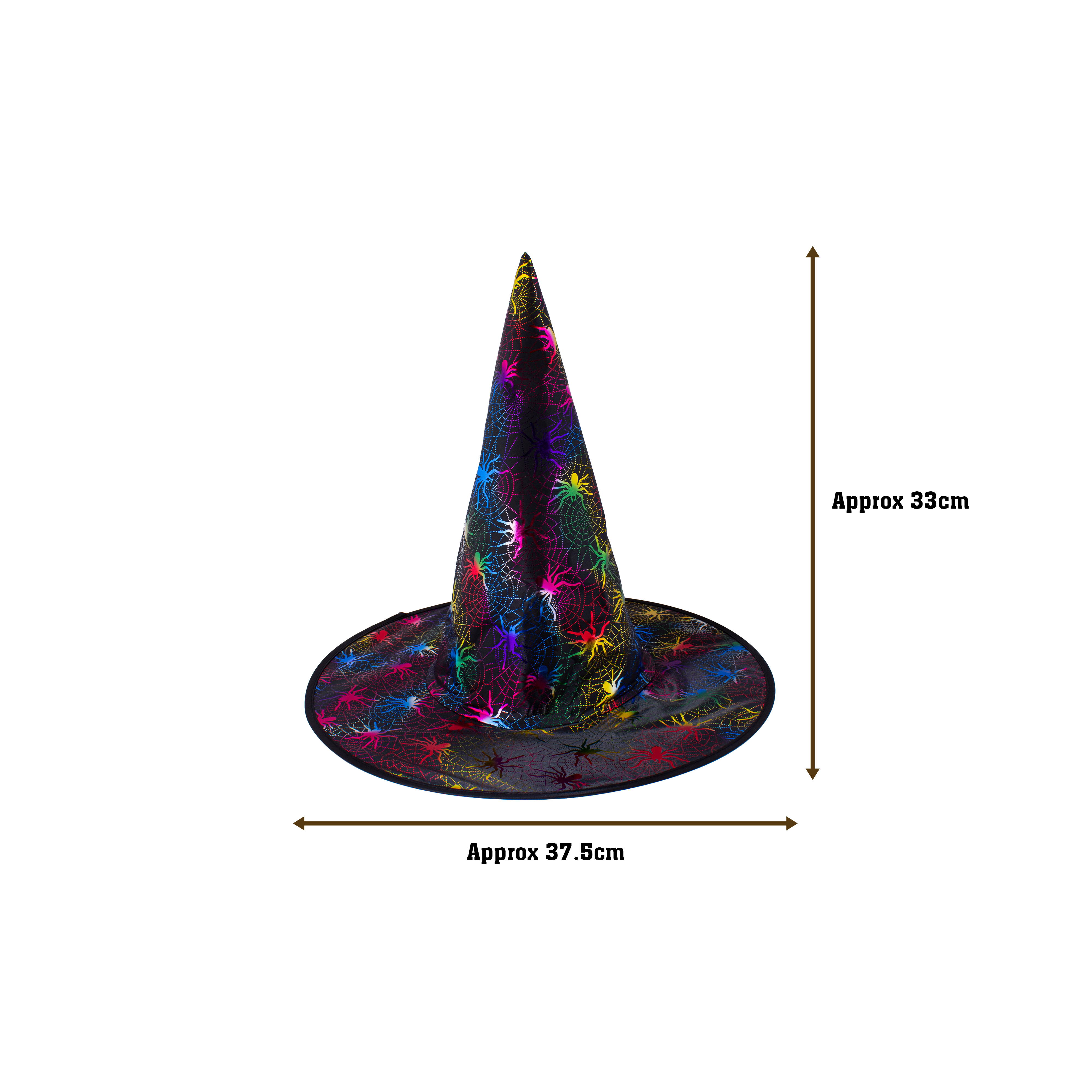 Glow-in-the-dark Witch Hat Spiders 1pc
