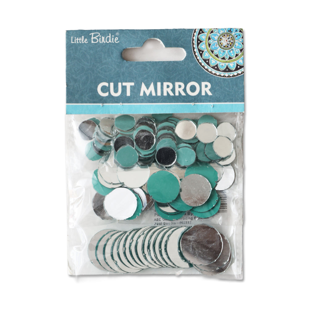 Cut Mirror Round 10/15/20Mm Each 15Gm X 3 Size Layer Pack