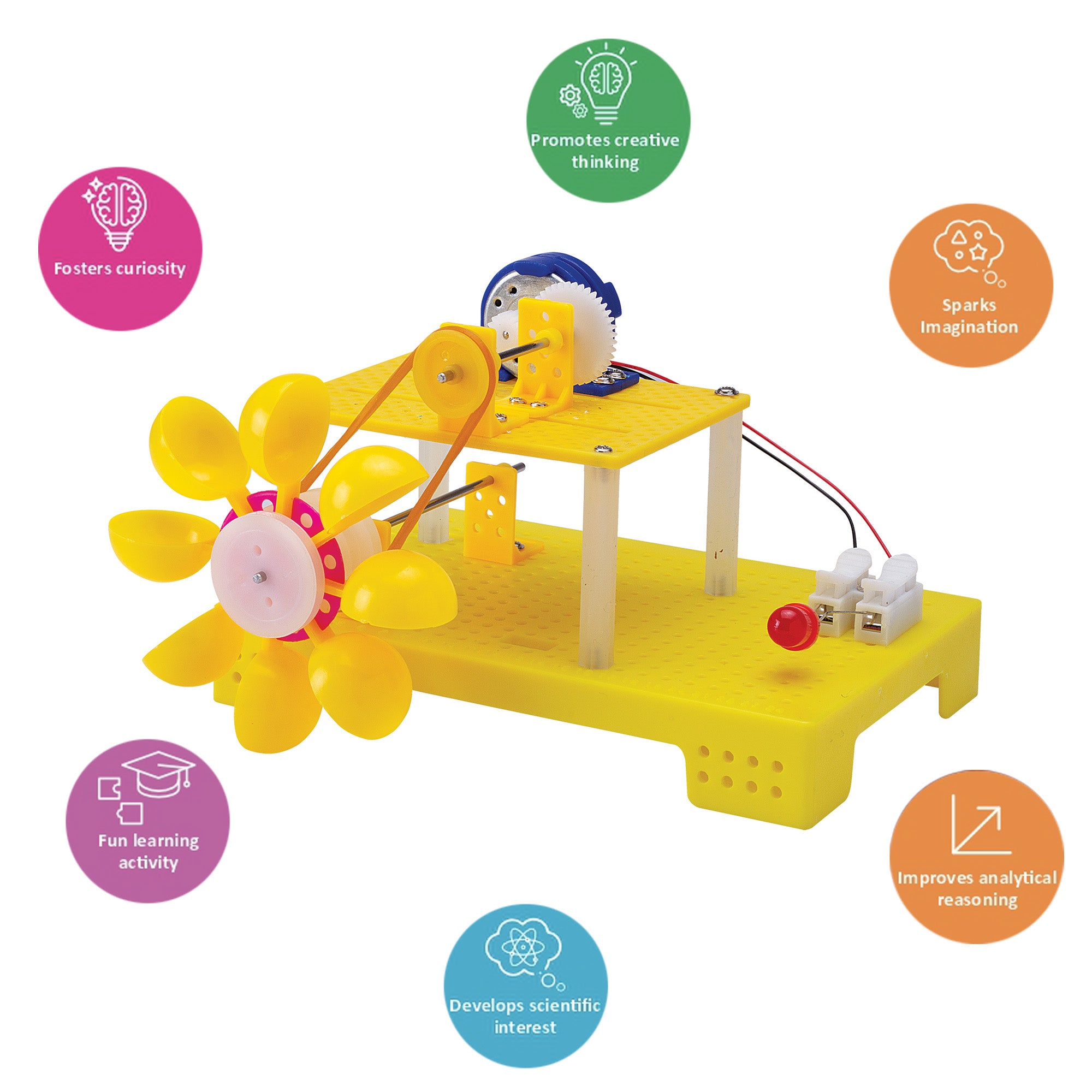 DIY STEM Learning Kit Build Your Own Water Turbine Power Generator 1 BOX