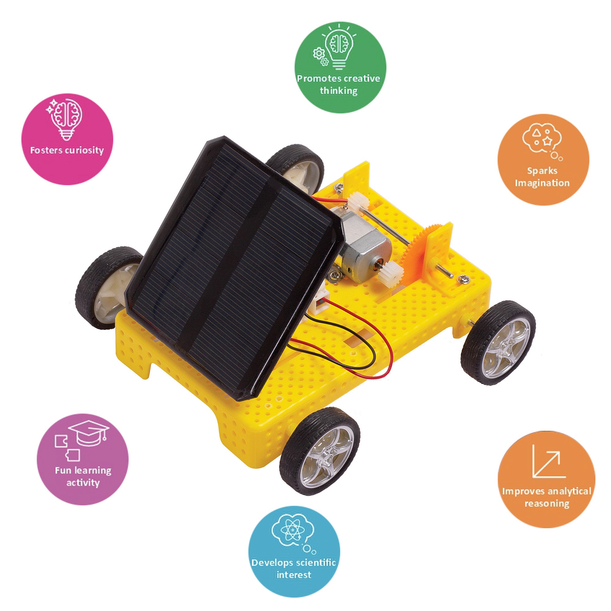 DIY STEM Learning Kit Build Your Own Solar Charging Vehicle 1 BOX