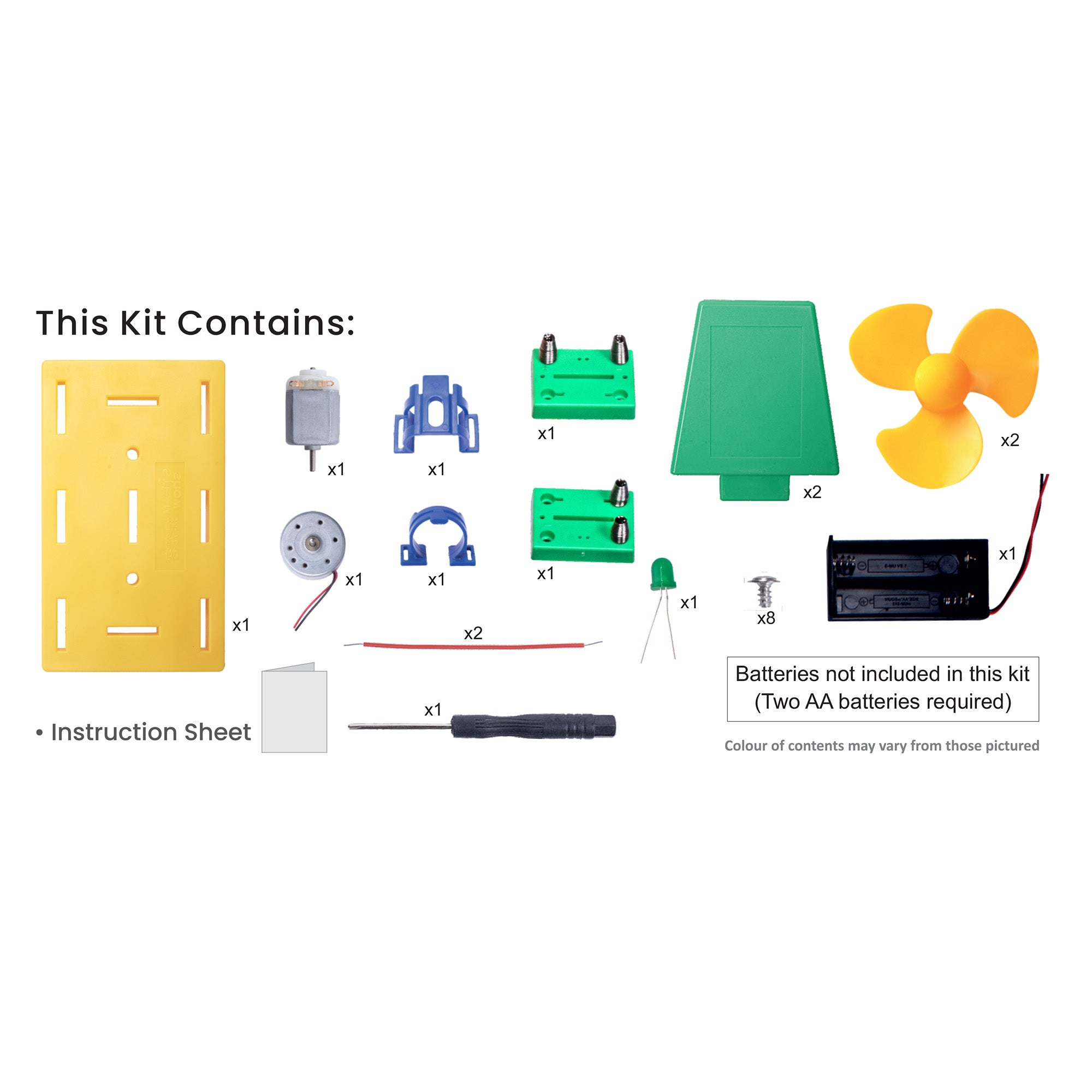 DIY Stem Learning Kit Build Your Own Wind Turbine Power Generator 1 BOX