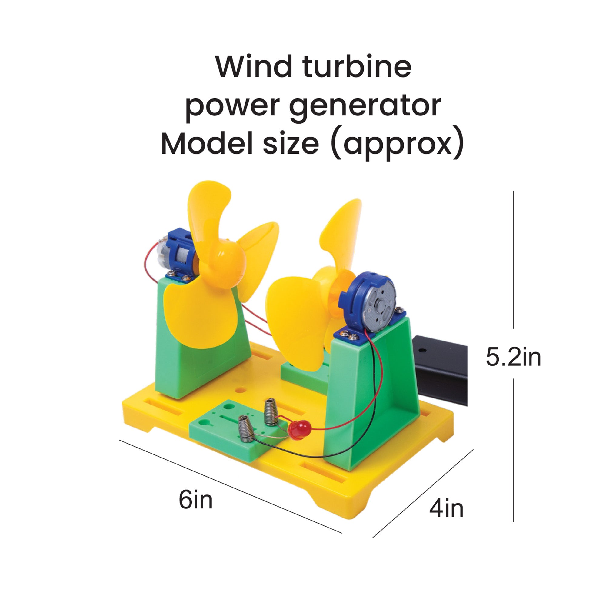 DIY Stem Learning Kit Build Your Own Wind Turbine Power Generator 1 BOX