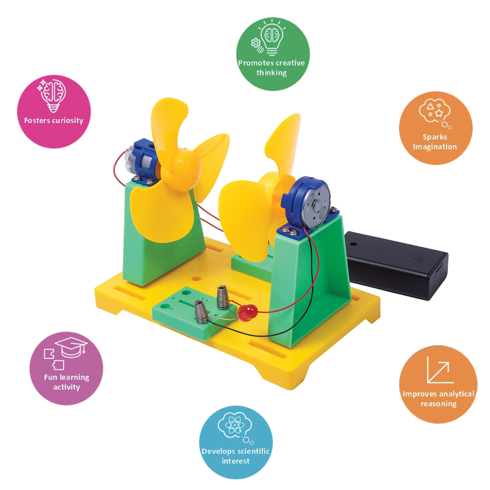 DIY Stem Learning Kit Build Your Own Wind Turbine Power Generator 1 BOX