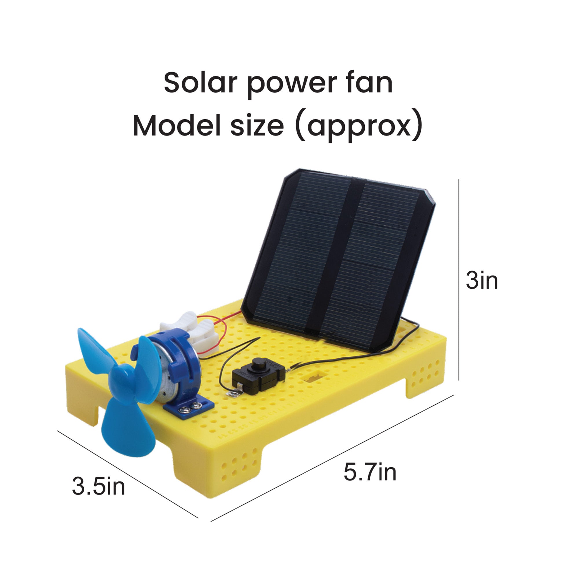 DIY STEM Learning Kit Build Your Own Solar Powered Fan 1 BOX