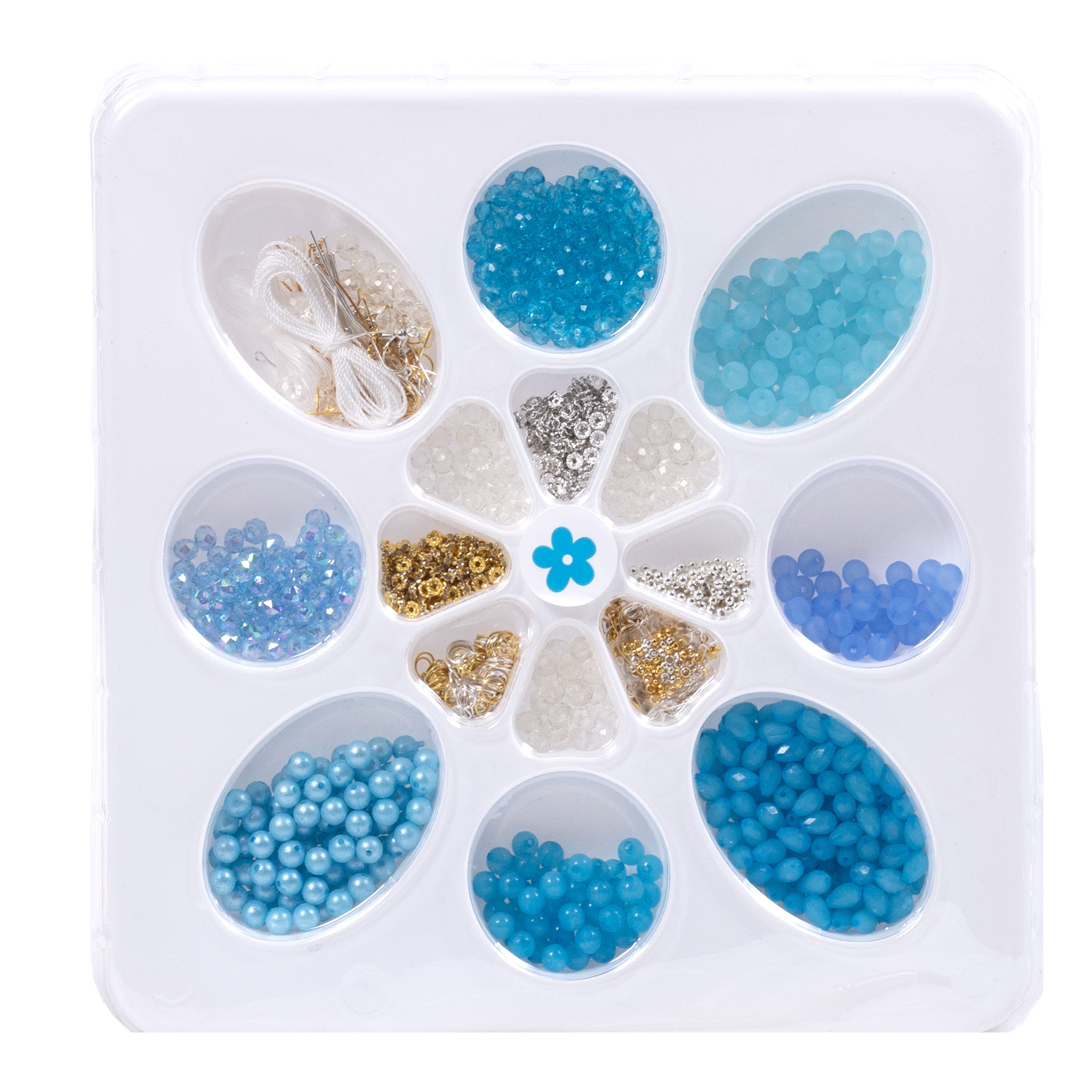 DIY Jewellery Artistry Kit Aqua Vibe 16 Cavity 1 Box
